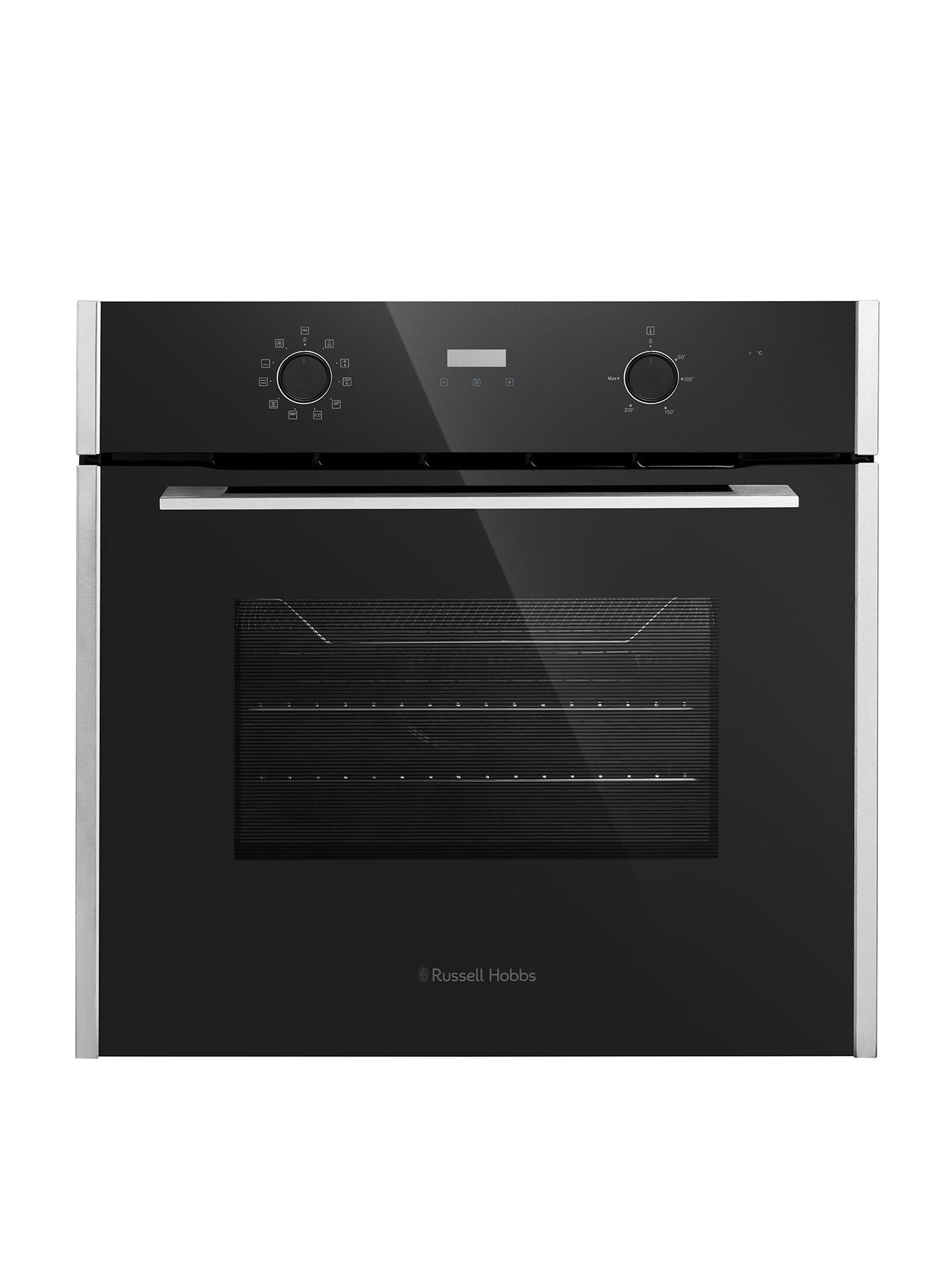 Russell Hobbs Russell Hobbs RHEO7007BS Built-In 70L Multifunctional Electric Fan Oven with Air Fryer in Black with Brushed Stainless Steel Side Accents