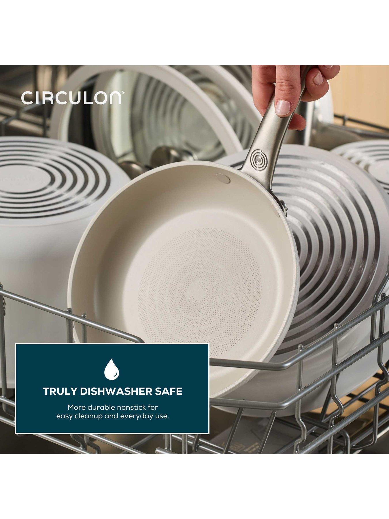 Image 6 of 8 of Circulon Halo With Laserdefense 20cm &amp; 25cm Induction Hob Ceramic Non Stick Frying Pan Set - Made Without Pfas, Non Toxic, Dishwasher &amp; Oven Safe