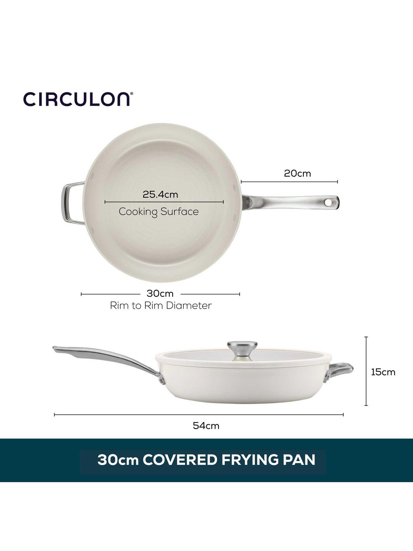 Image 7 of 8 of Circulon Halo With Laserdefense 30cm Induction Hob Ceramic Non Stick Frying Pan With Lid - Made Without Pfas, Non Toxic, Dishwasher &amp; Oven Safe