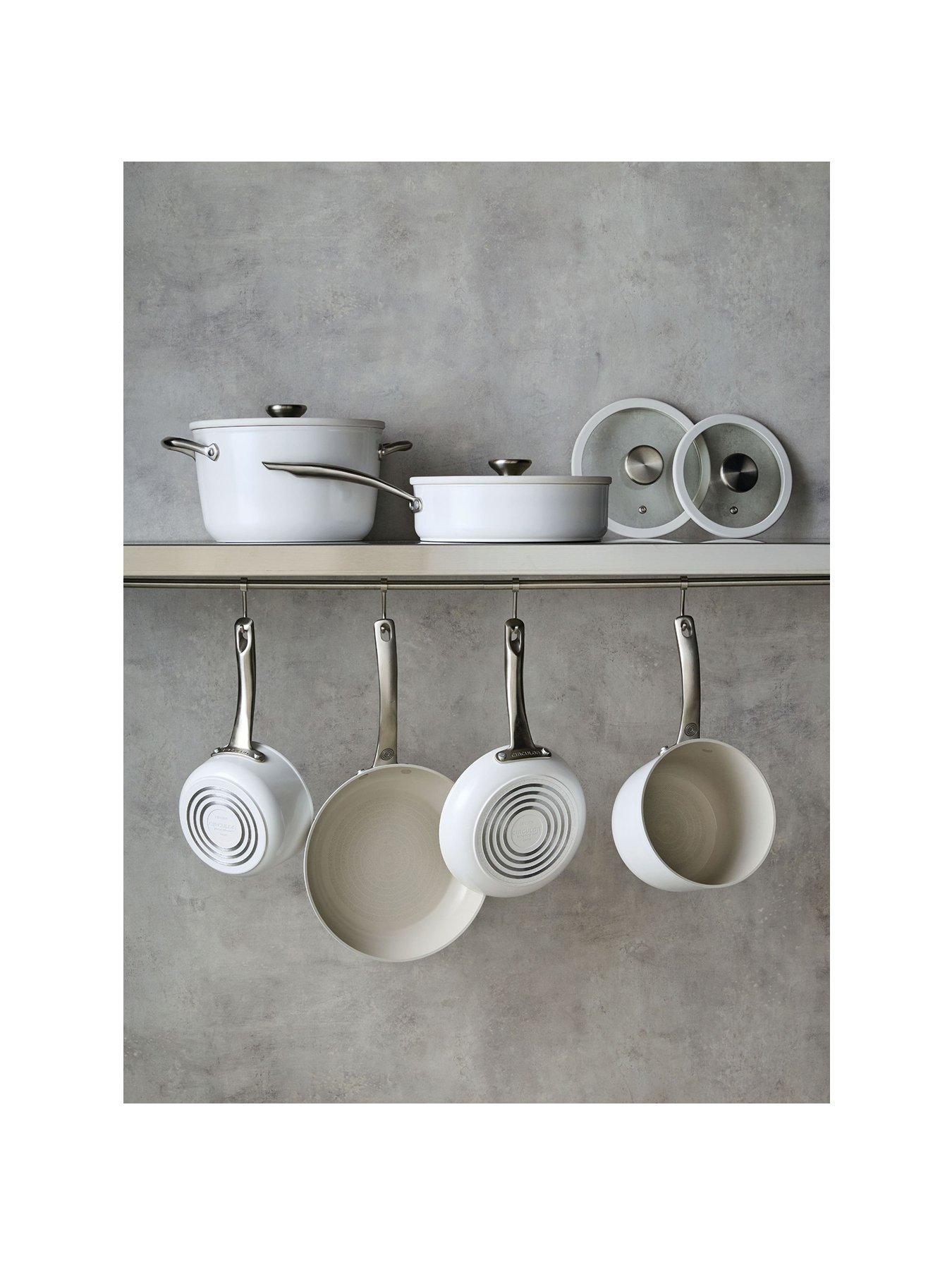 Circulon Circulon Halo With Laserdefense Set Of 6 Induction Hob Ceramic Non Stick Pots  &  Pans - Made Without Pfas, Non Toxic, Dishwasher  &  Oven Safe