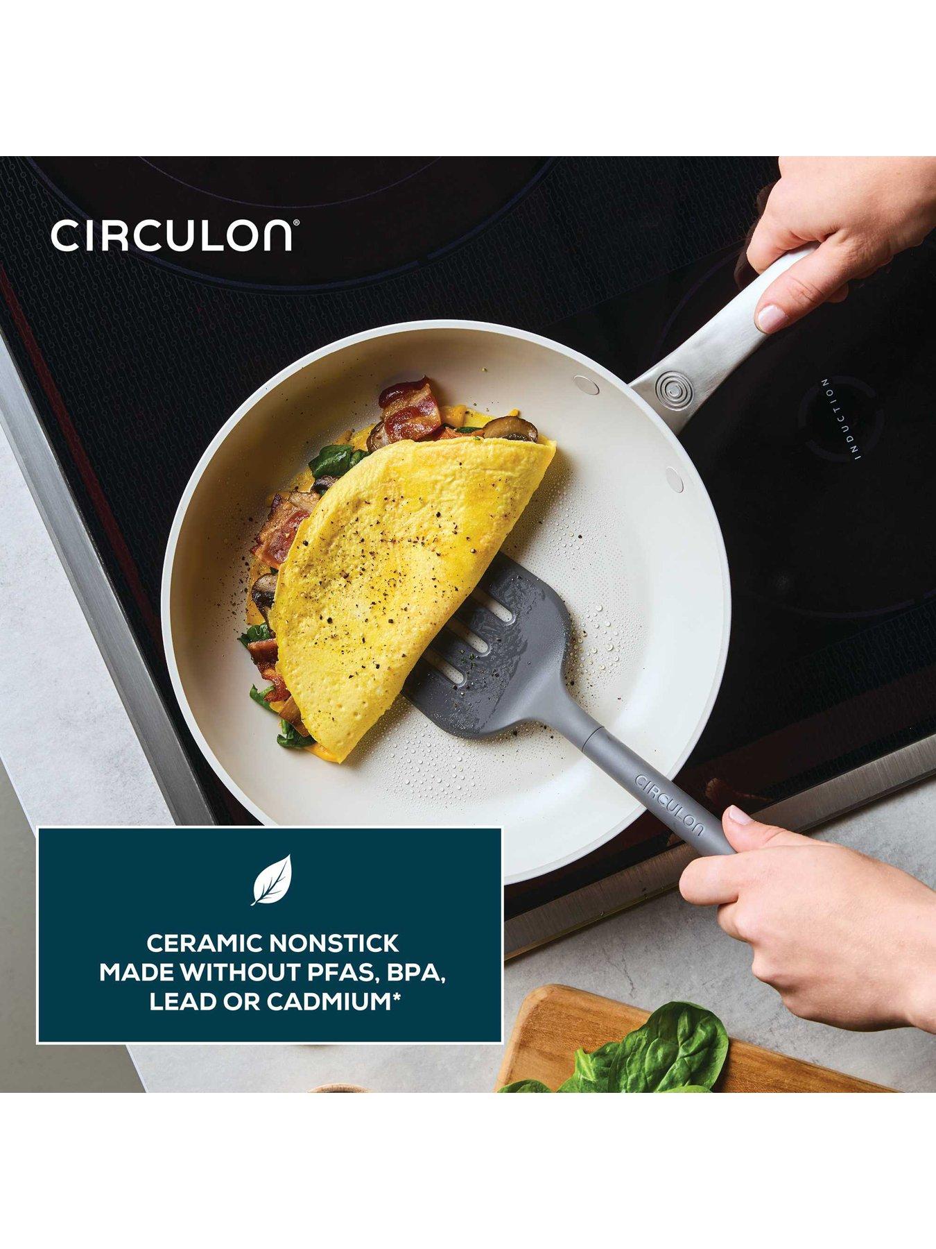 Image 4 of 8 of Circulon Halo With Laserdefense 25cm Induction Hob Ceramic Non Stick Frying Pan - Made Without Pfas, Non Toxic, Dishwasher &amp; Oven Safe