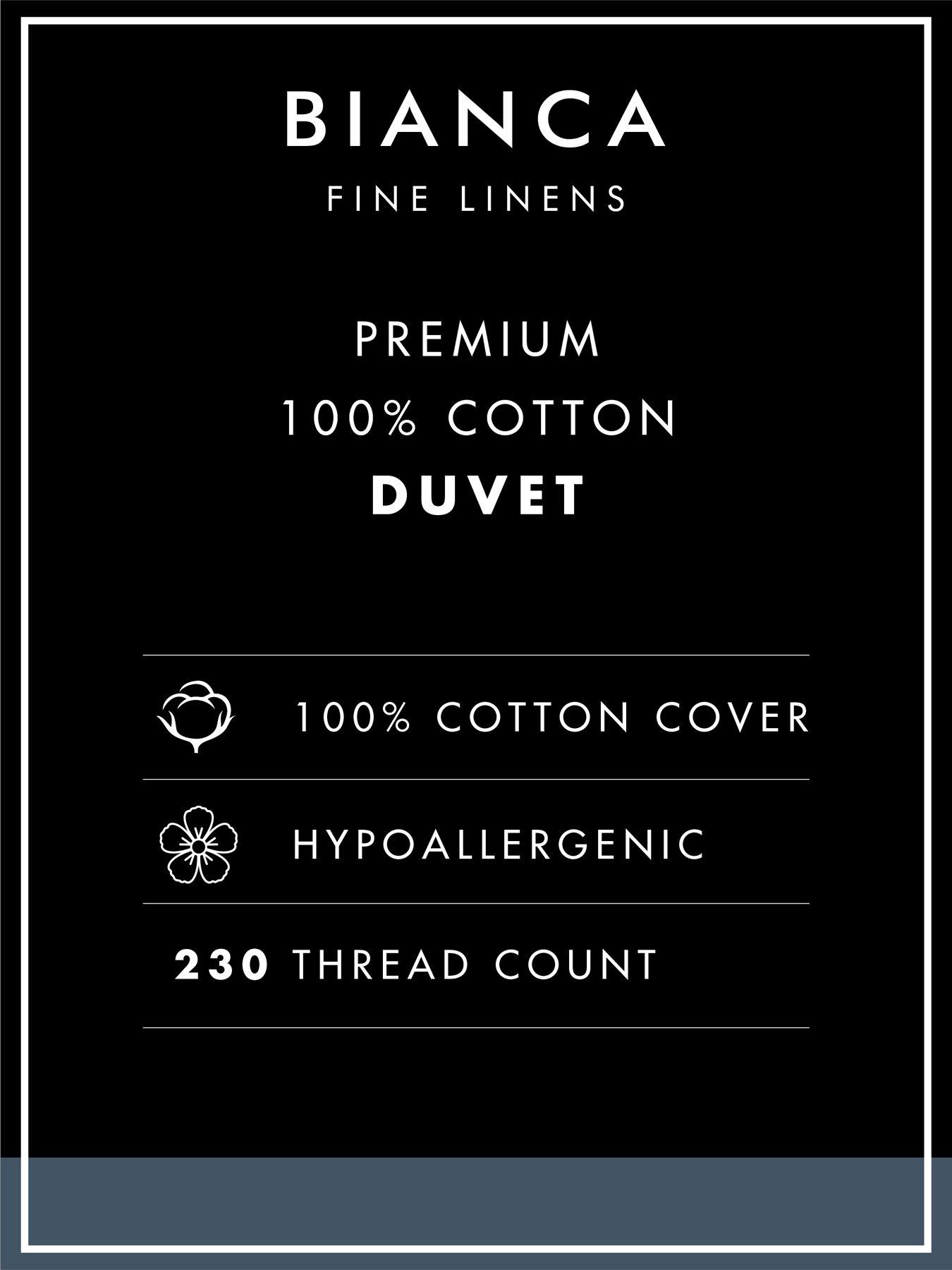 Image 4 of 4 of Bianca Premium Cotton Stripe Duvet - 13.5 Tog