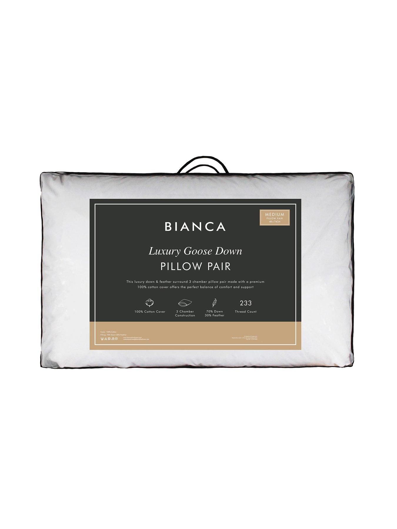 Image 3 of 4 of Bianca Pure Goose Down  Pillow Pairs