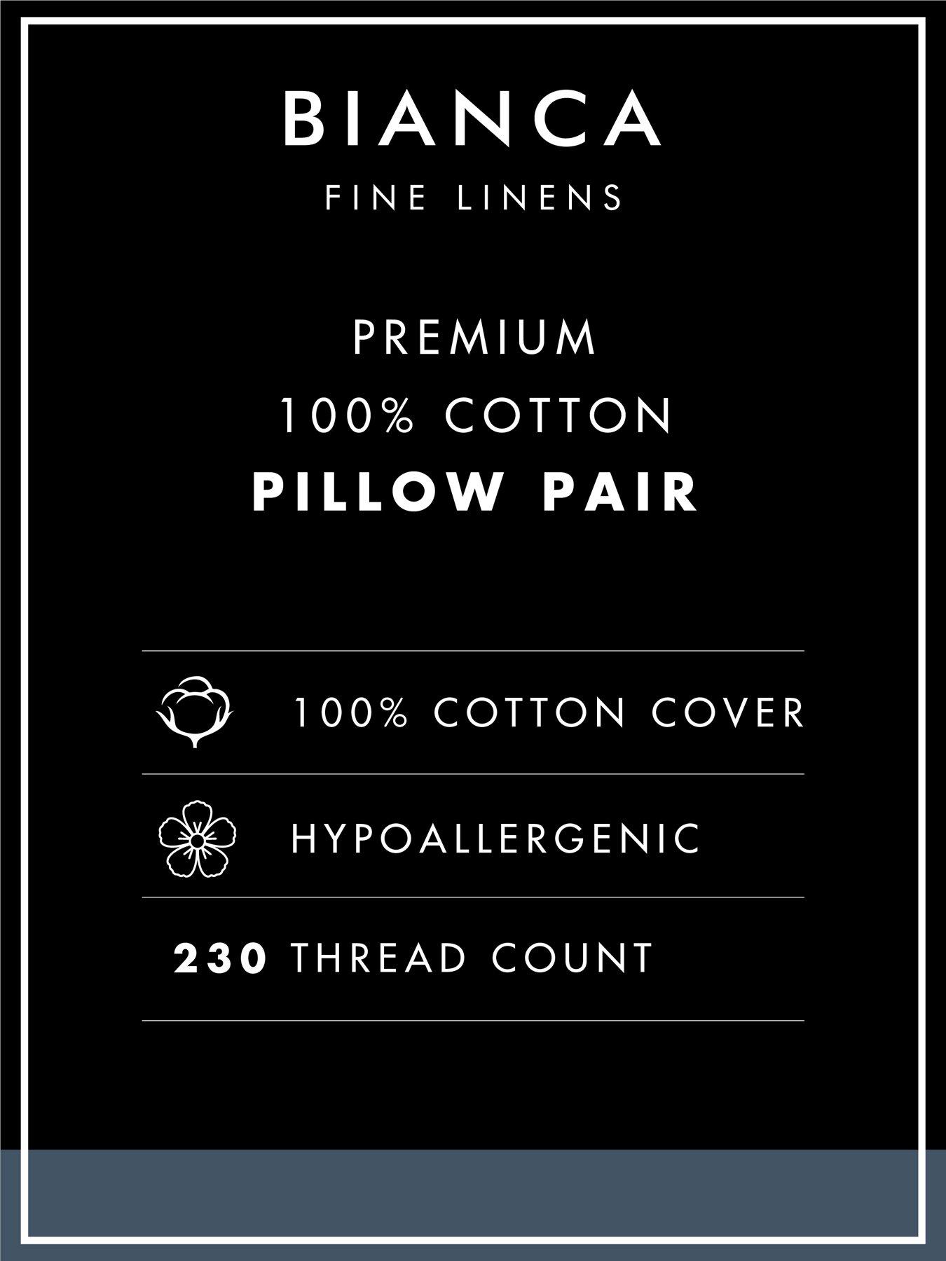Image 4 of 4 of Bianca Premium Cotton Stripe  Pillow Pairs