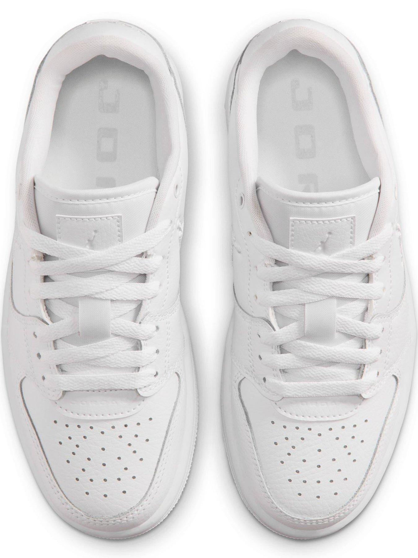 Image 4 of 7 of Jordan Nike Big Kids Jordan Access Court Low Lace-Up Trainers - White