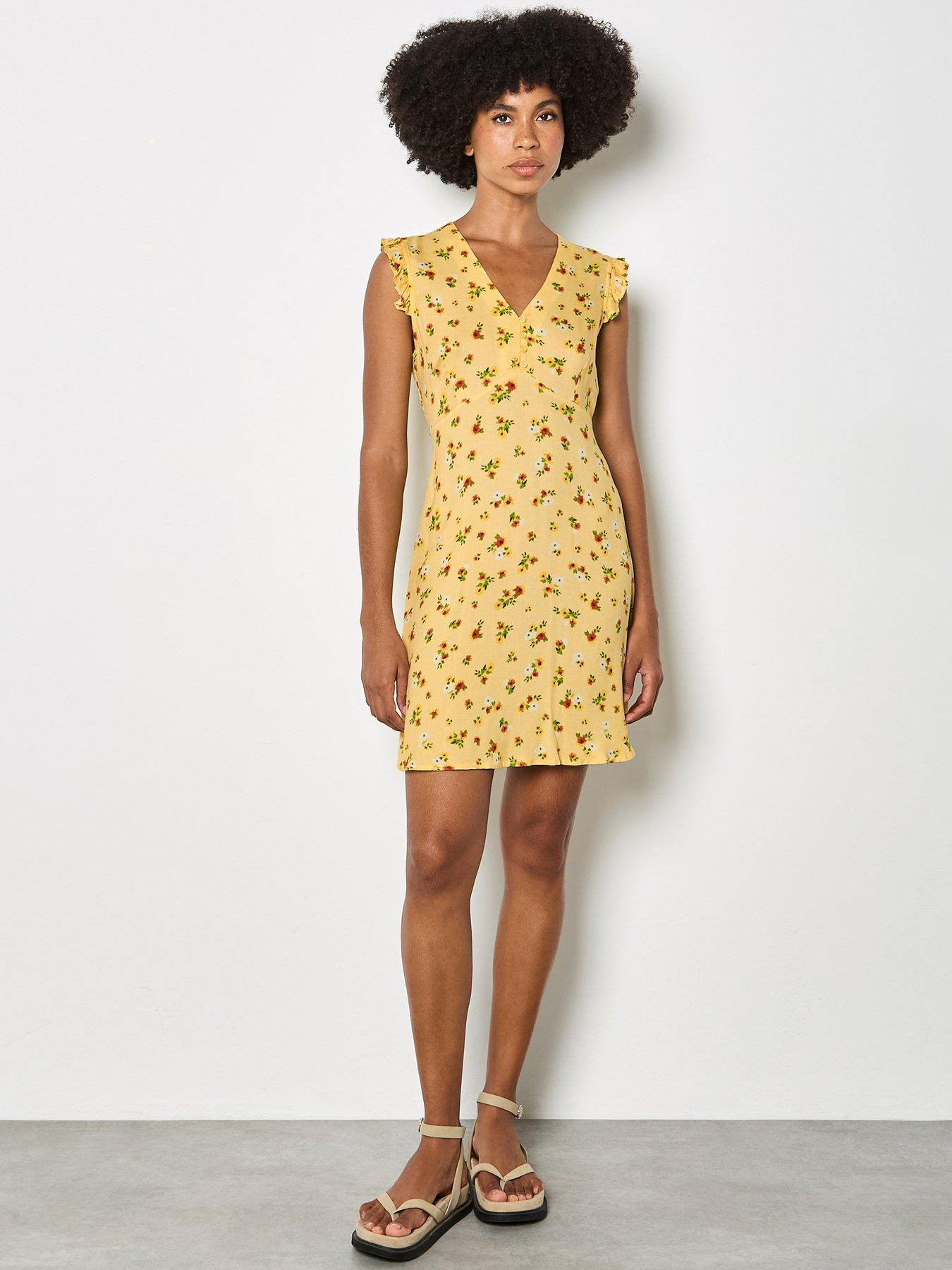 Apricot Apricot Empire Seam Ditsy Print Mini Dress