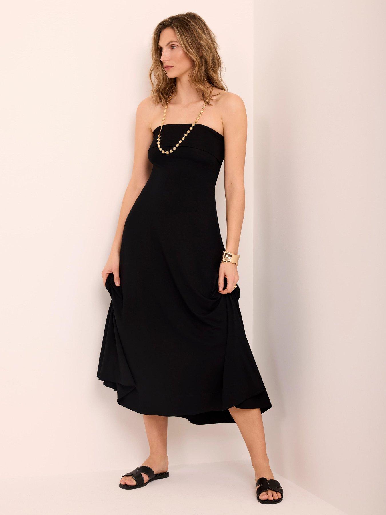Mint Velvet Black Bandeau Sundress