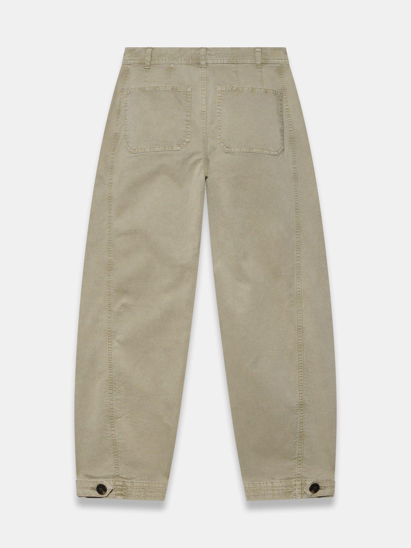 Image 6 of 6 of Mint Velvet Khaki Washed Barrel Chino