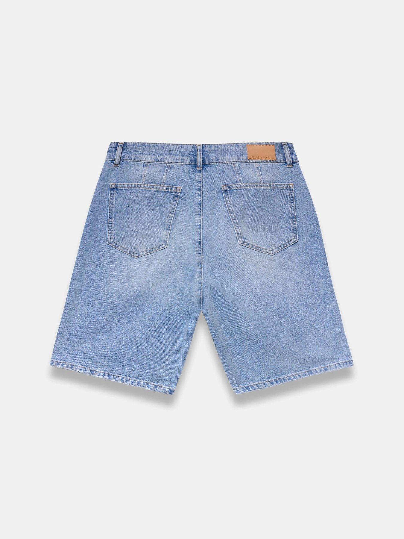 Image 6 of 6 of Mint Velvet Indigo Mid Length Short