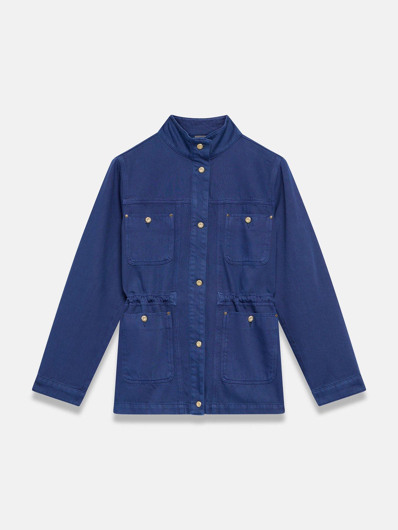 Image 5 of 6 of Mint Velvet Blue Washed Shacket