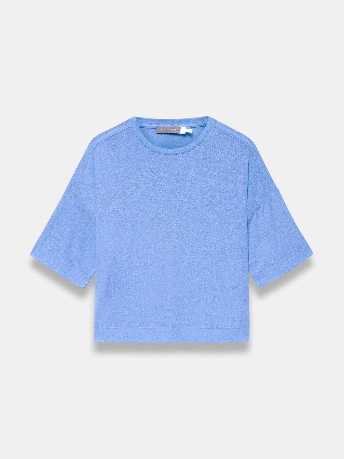 mint-velvet-blue-linen-blend-t-shirtdetail