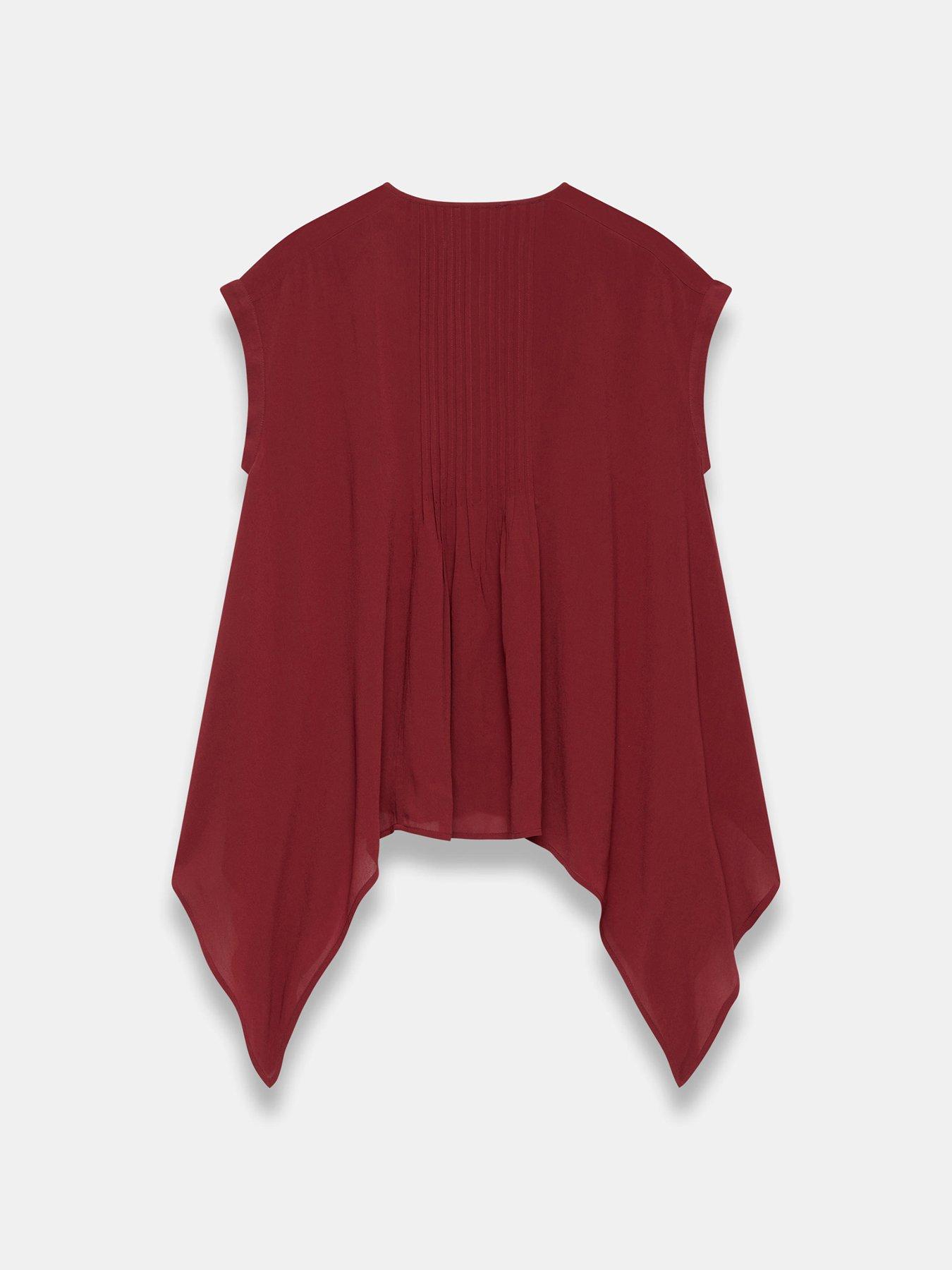 Image 5 of 5 of Mint Velvet Burgundy Tunic Top - Red