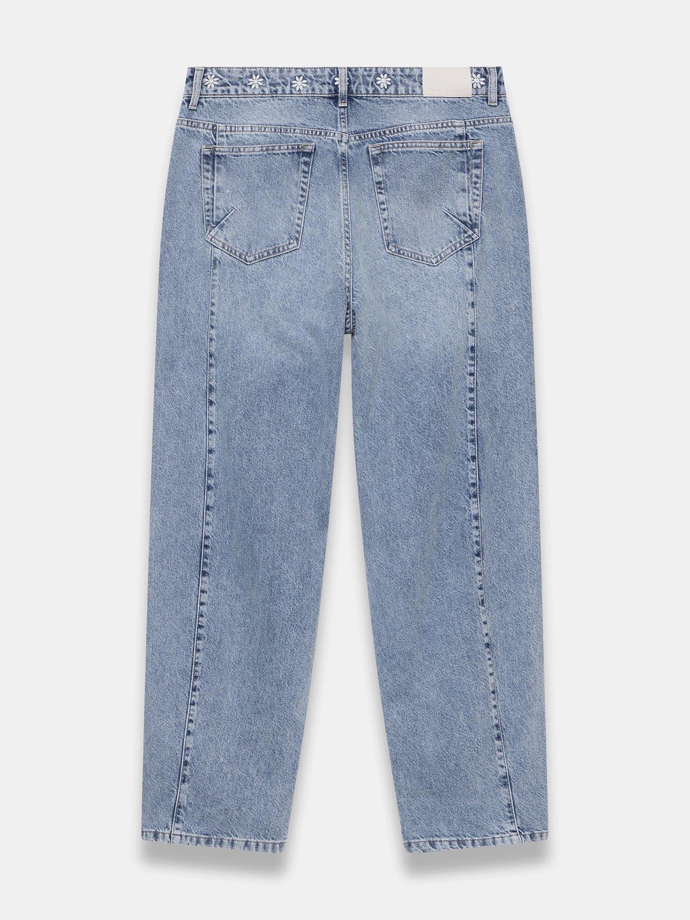 Image 6 of 6 of Mint Velvet Mid Indigo Embroidered Jean