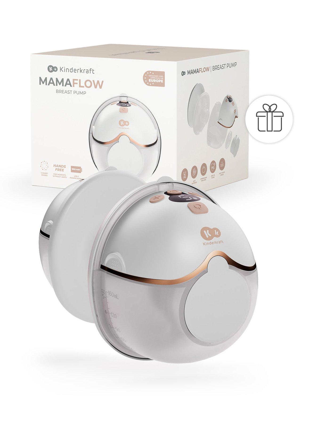 kinderkraft-mamaflow-hands-free-single-breast-pump-goldstillFront