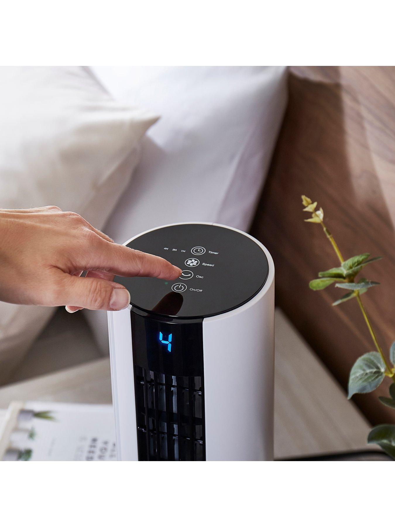 Image 6 of 8 of Morphy Richards AirFlex 14" Tower Fan with Built-In Device Charger - White