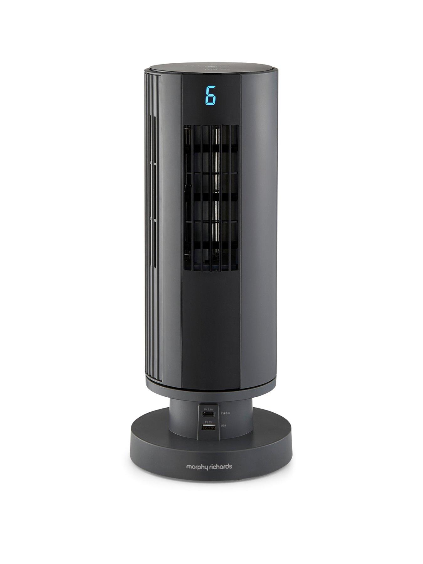morphy-richards-airflex-14-tower-fan-with-built-in-device-charger-greyfront