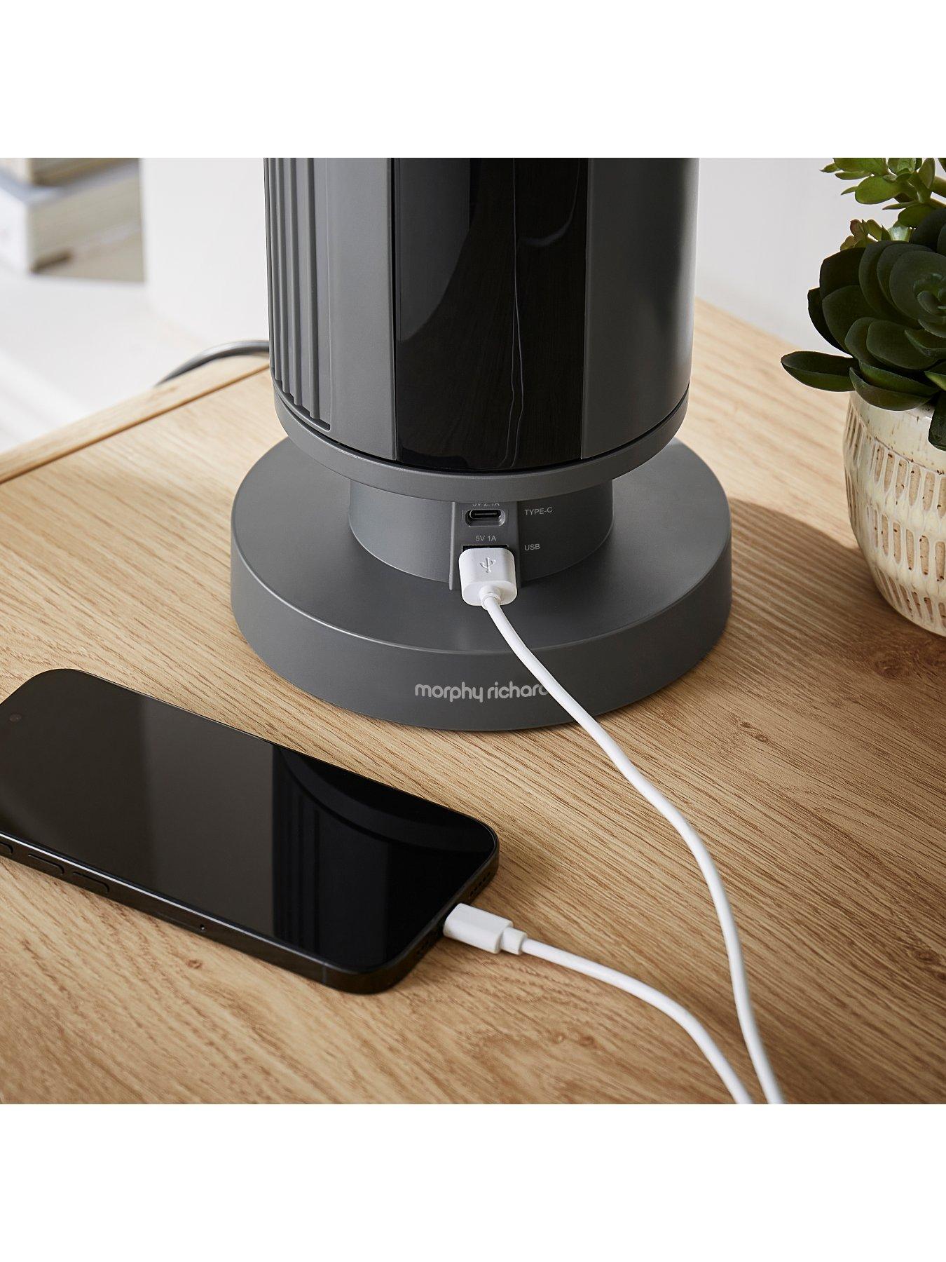 morphy-richards-airflex-14-tower-fan-with-built-in-device-charger-greydetail