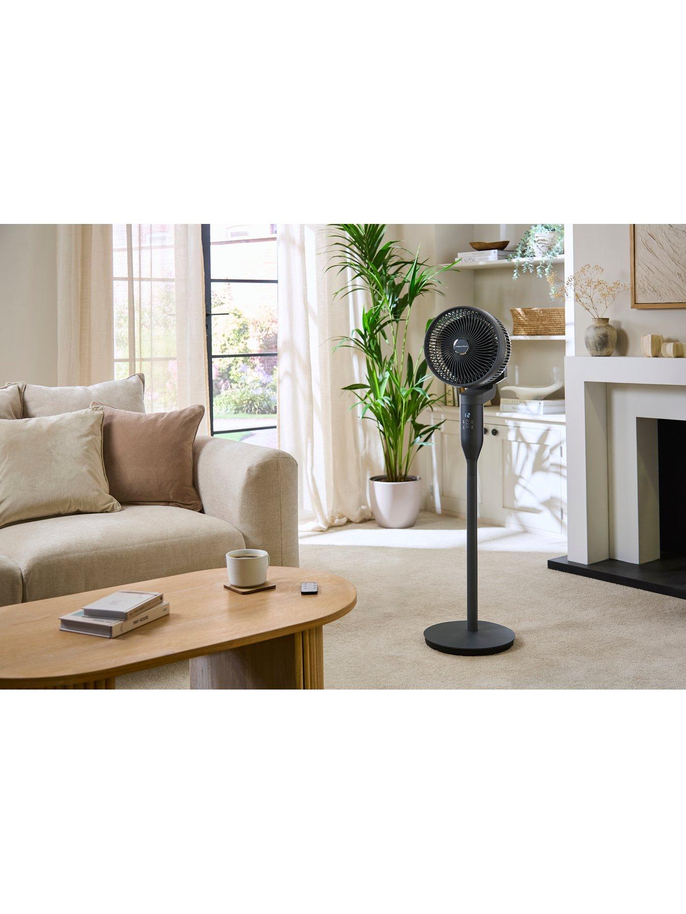 Image 2 of 8 of Morphy Richards AirFlex 10" 360 Degree Air Circulator Fan With Remote Control Grey