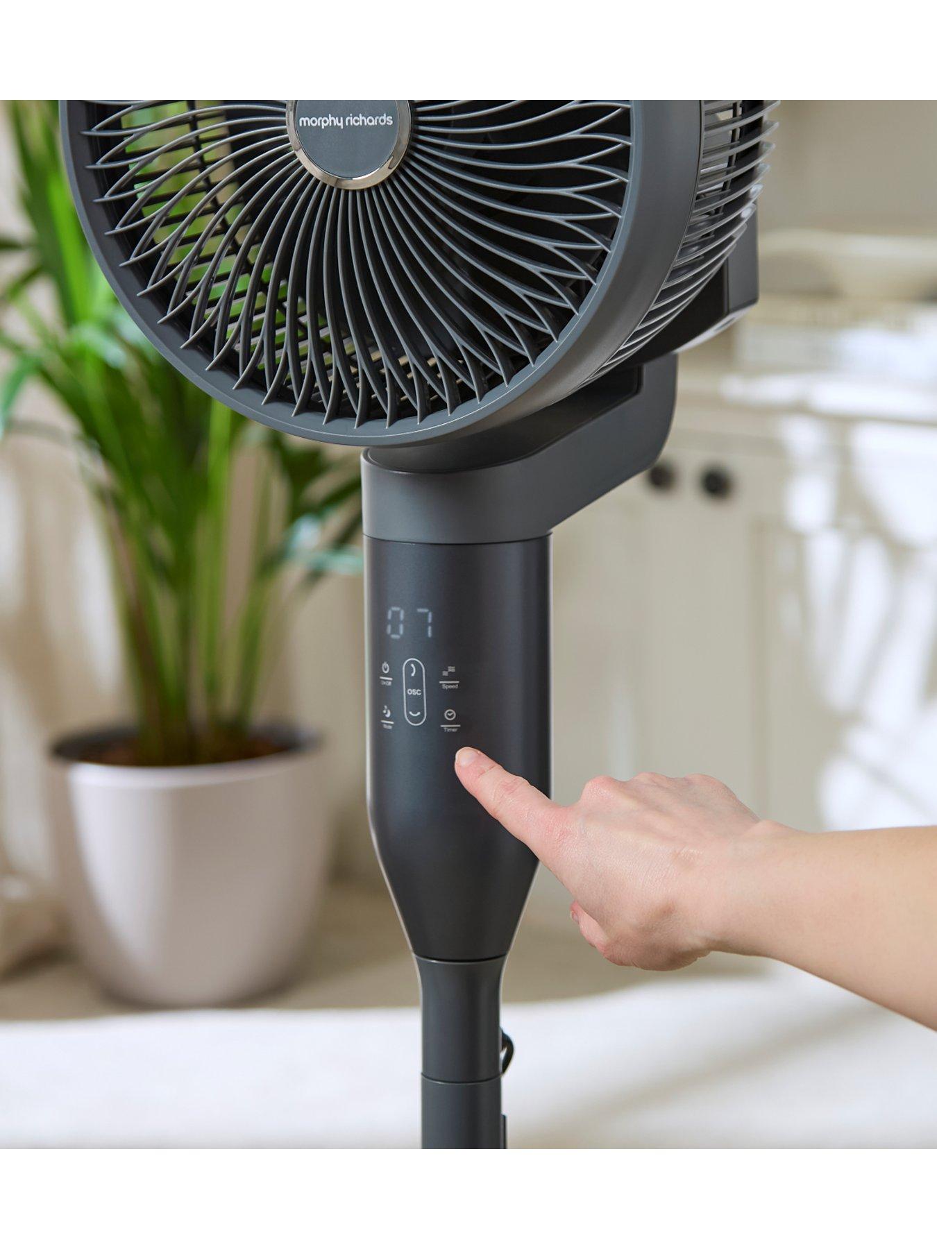 Image 3 of 8 of Morphy Richards AirFlex 10" 360 Degree Air Circulator Fan With Remote Control Grey