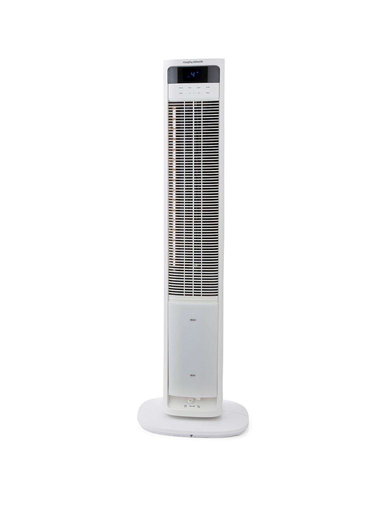 Morphy Richards FlexiFreeze 2 in 1 40" Tower Fan & 4L Air Cooler with Remote Control White