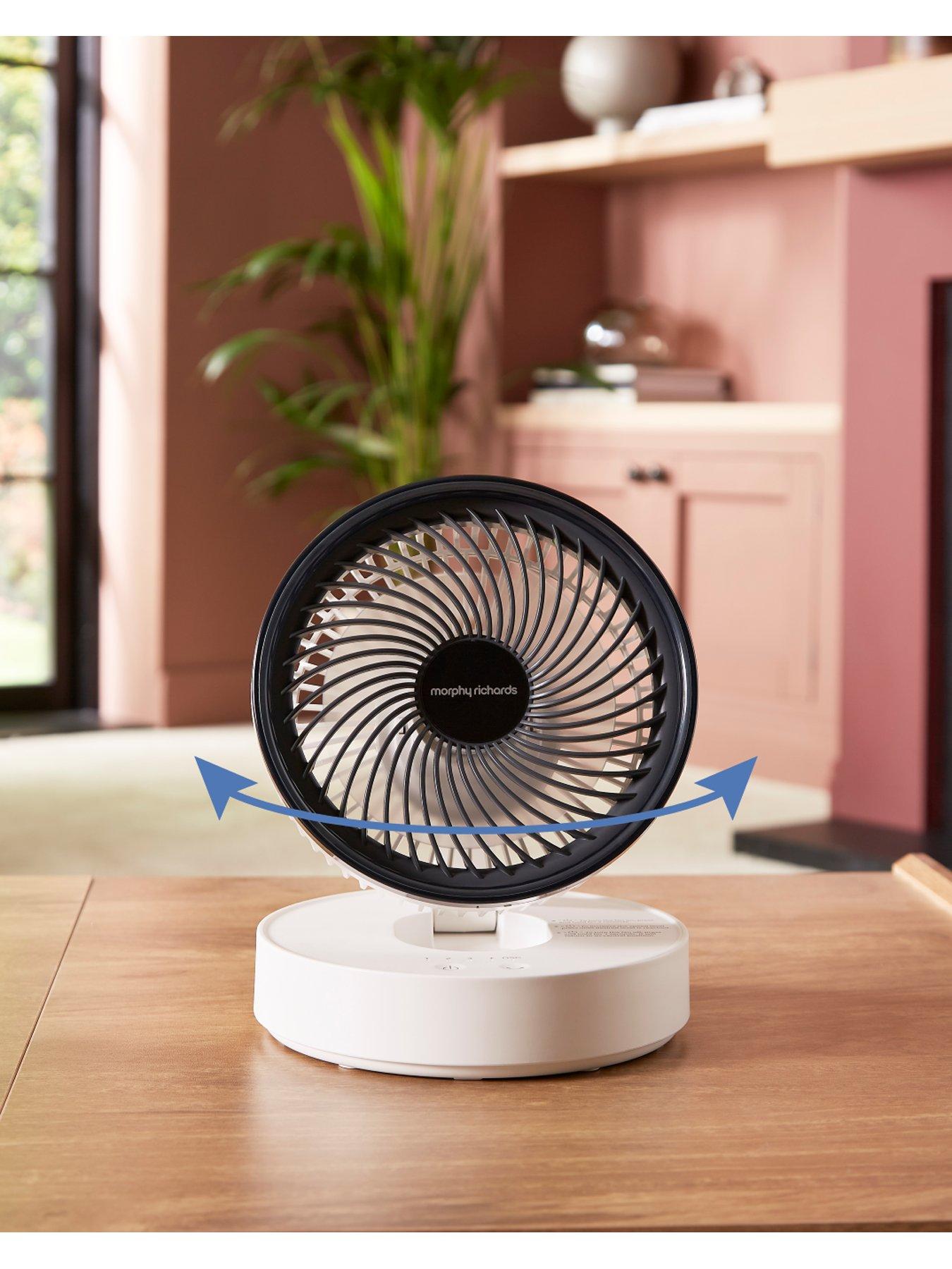 Image 5 of 8 of Morphy Richards AirFlex 6" Portable Oscillating USB Fan White/Grey