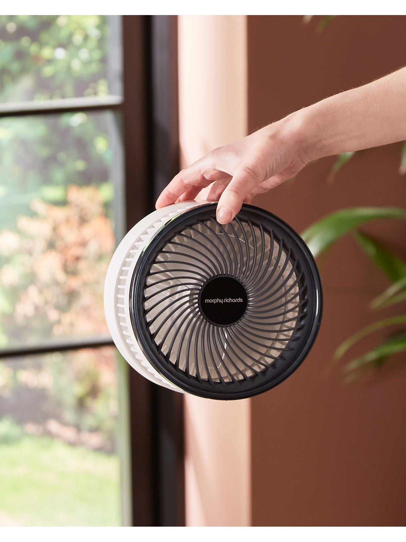 Image 7 of 8 of Morphy Richards AirFlex 6" Portable Oscillating USB Fan White/Grey