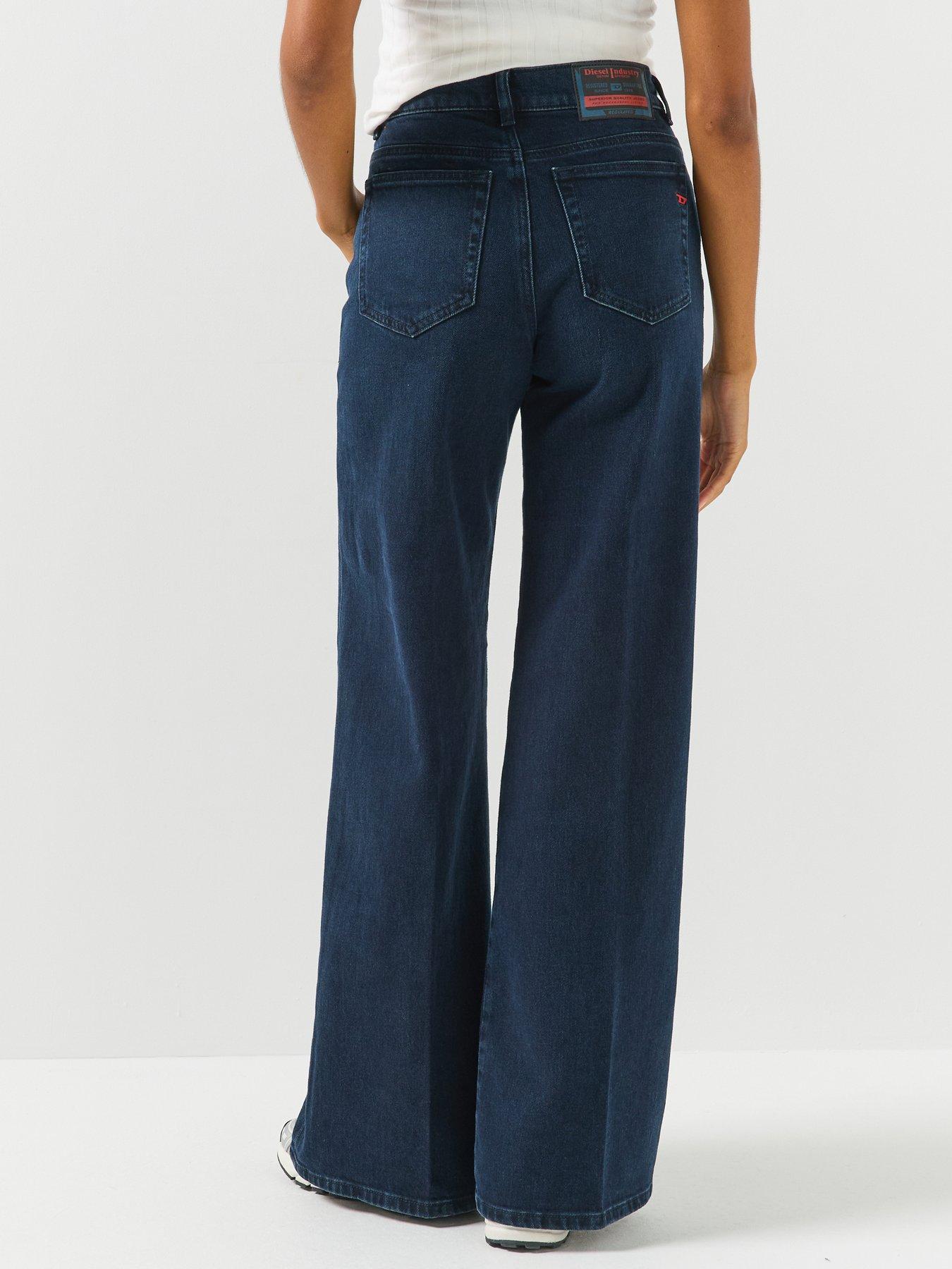Image 2 of 6 of Diesel 1978 D-akemi Mid Waist Wide Leg Flare Jeans