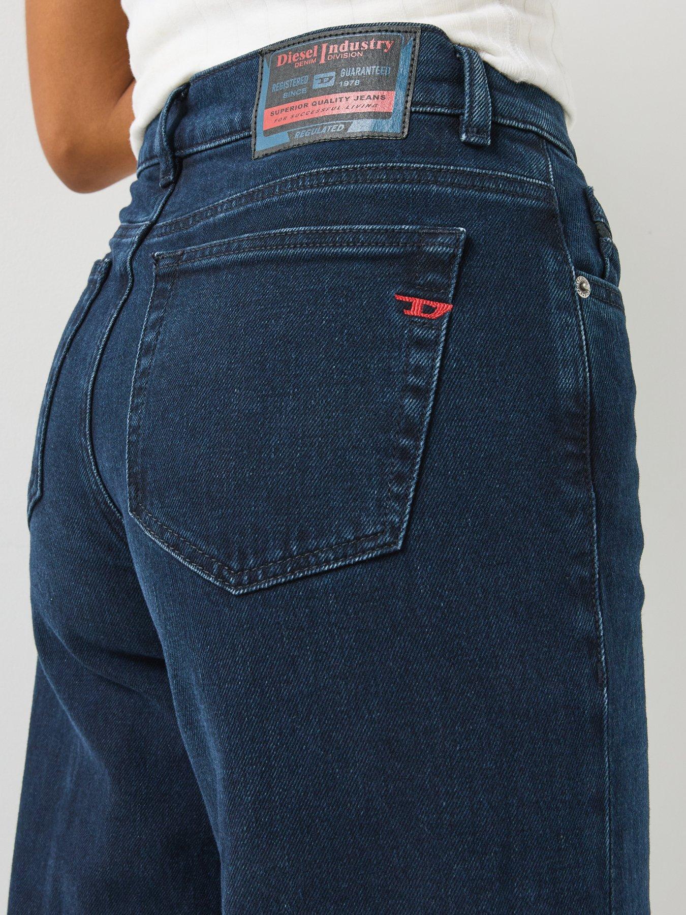 Image 6 of 6 of Diesel 1978 D-akemi Mid Waist Wide Leg Flare Jeans