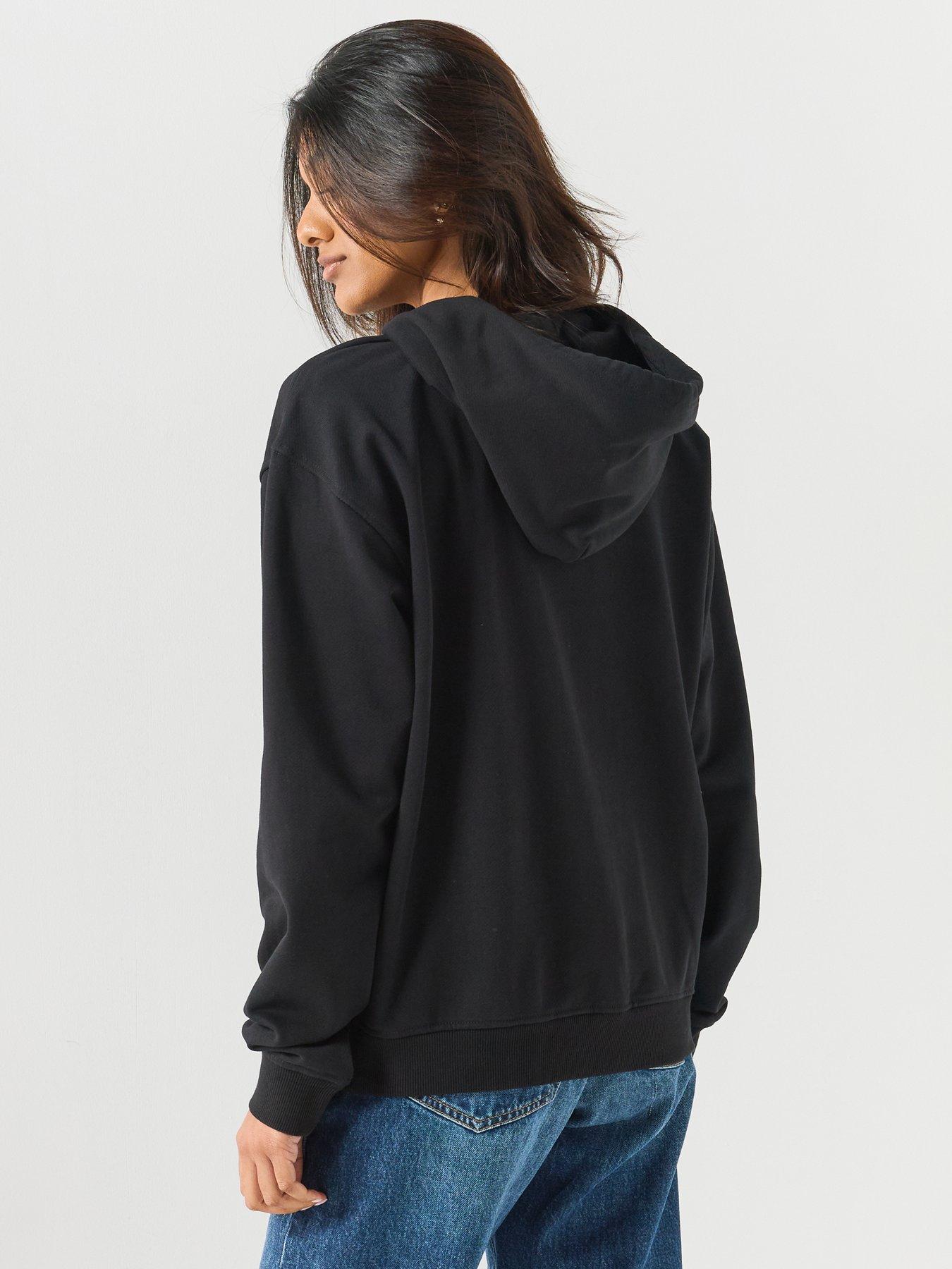 Image 2 of 6 of Diesel Hoodie in Cotton with Oval D Logo - Black