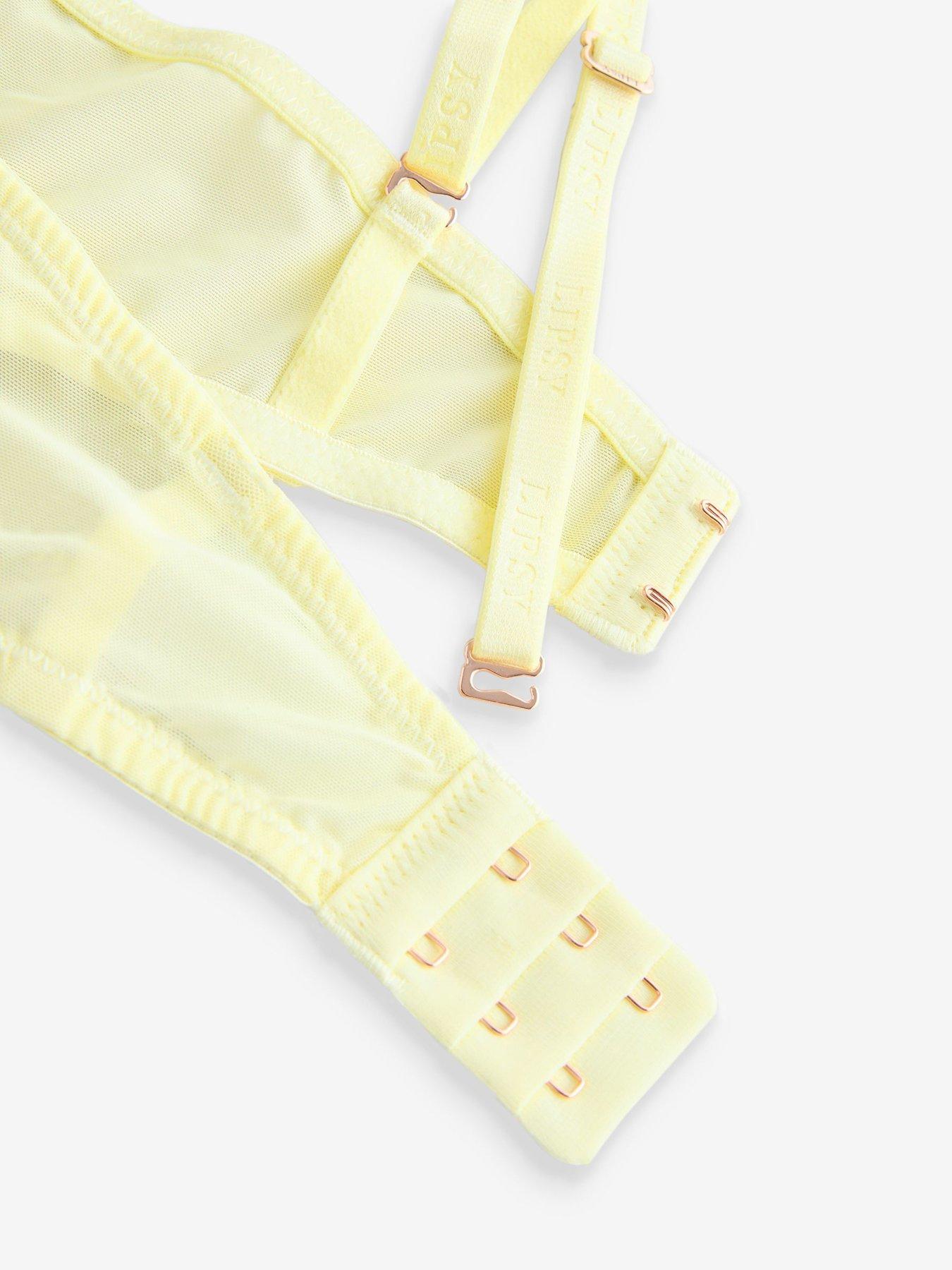 Image 6 of 6 of Lipsy Embroidered Multiway Bra - Yellow