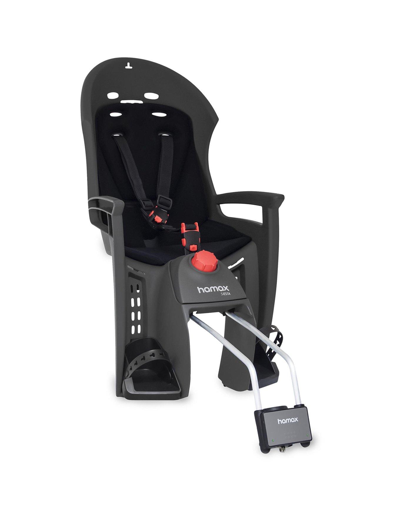 Image 1 of 5 of Hamax HAMAX SIESTA W/LOCKABLE BRACKET GREY W/BLACK PADDING CHILD CYCLE SEAT