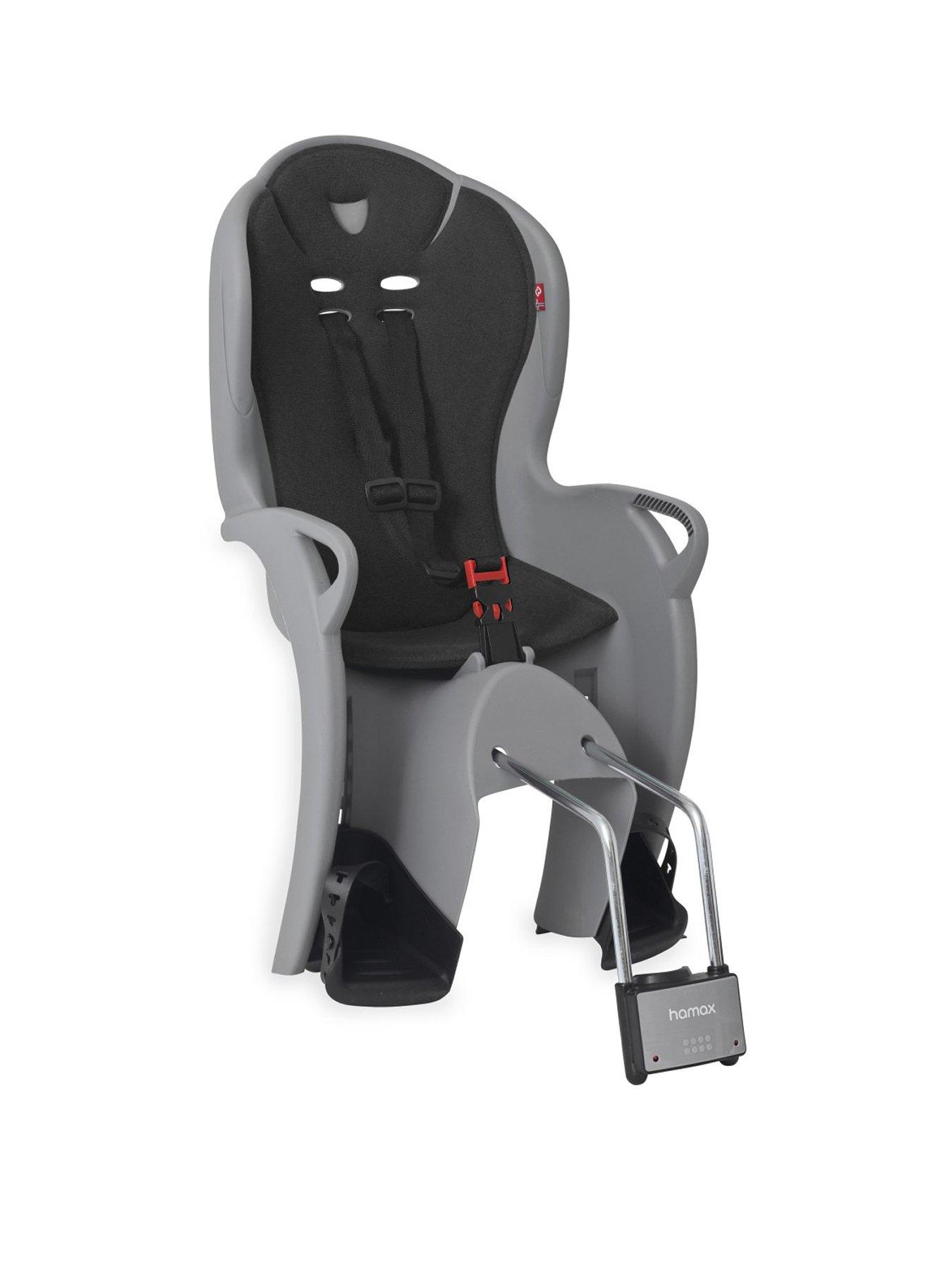 Image 1 of 3 of Hamax HAMAX KISS MEDIUM GREY W/ BLACK PADDING CHILD CYCLE SEAT