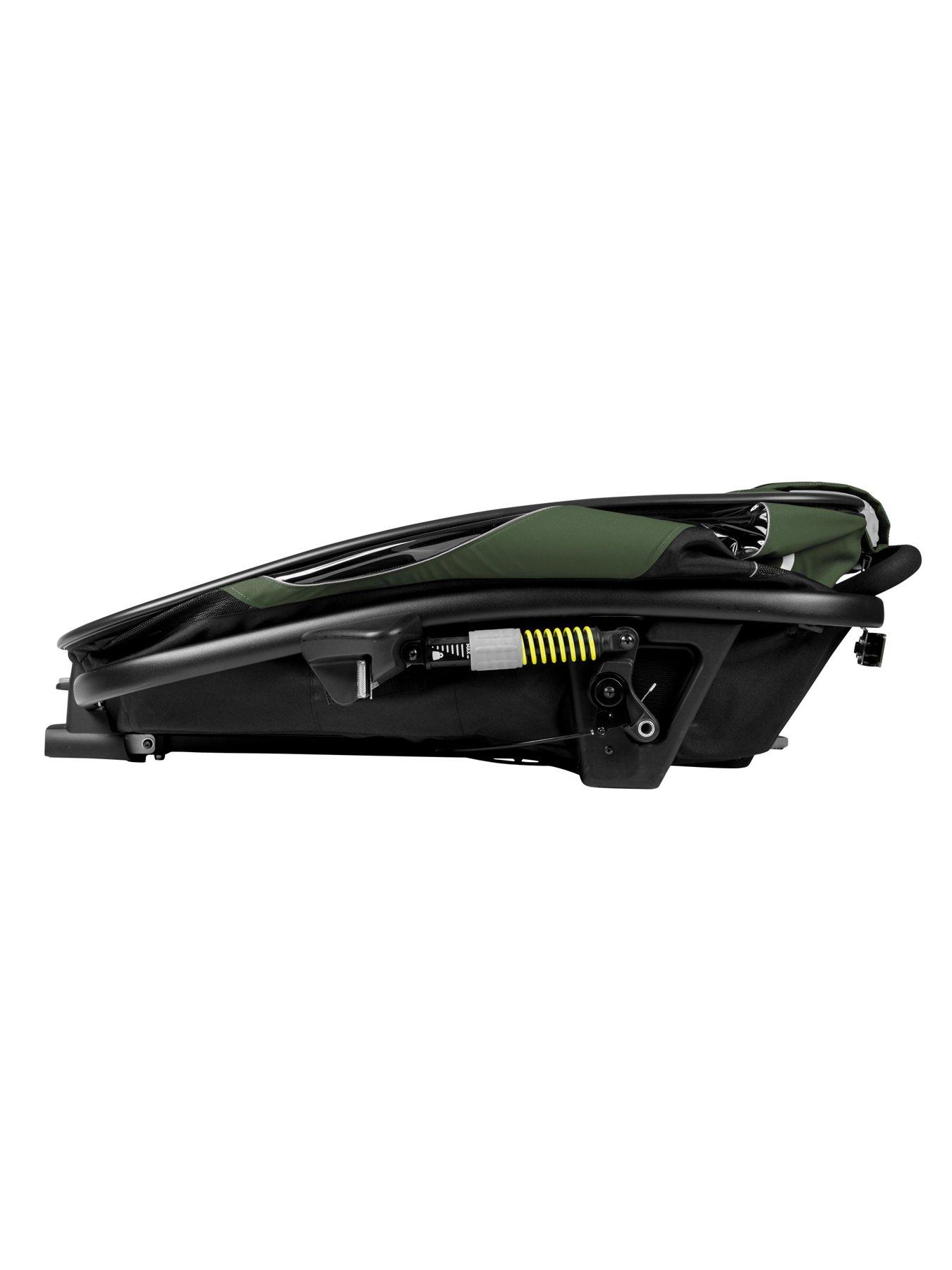 Image 4 of 7 of Hamax Outback Twin Child Bike Trailer Green/Black