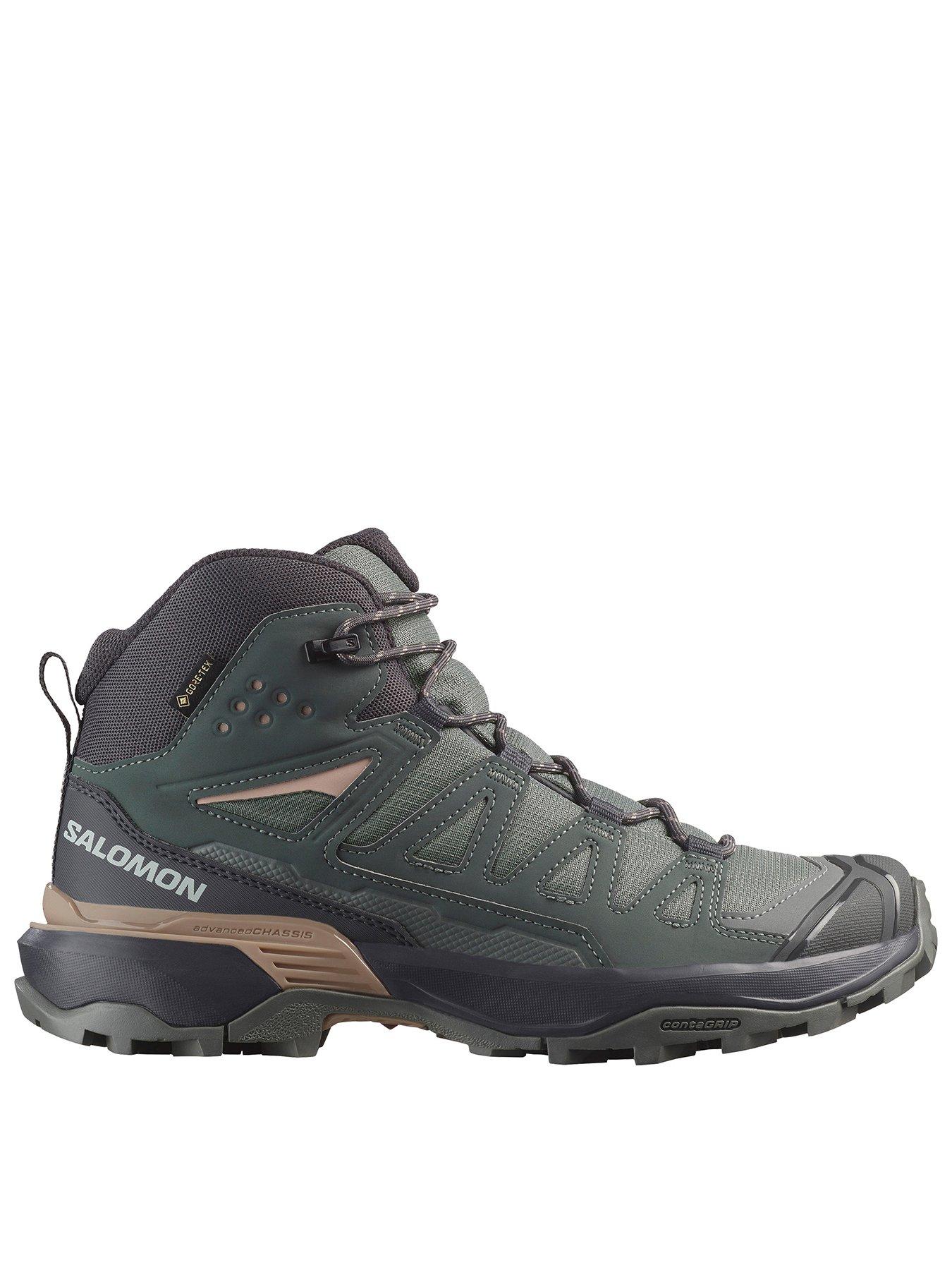 Salomon Womens Hiking X Ulta 360 Goretex Mid Boots - Green