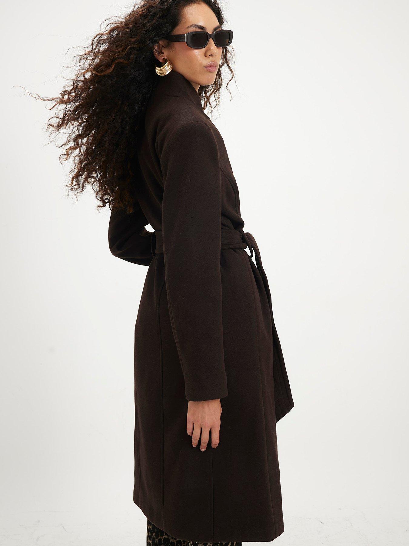 Image 2 of 6 of River Island Belted Longline Robe Coat