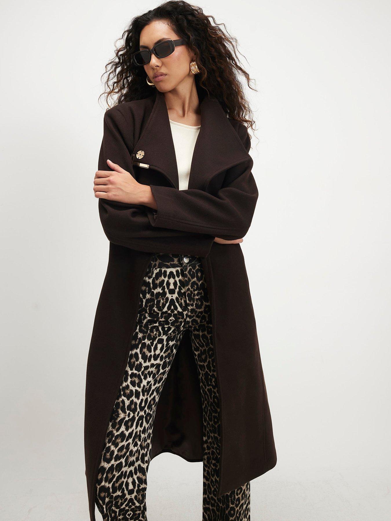 Image 3 of 6 of River Island Belted Longline Robe Coat
