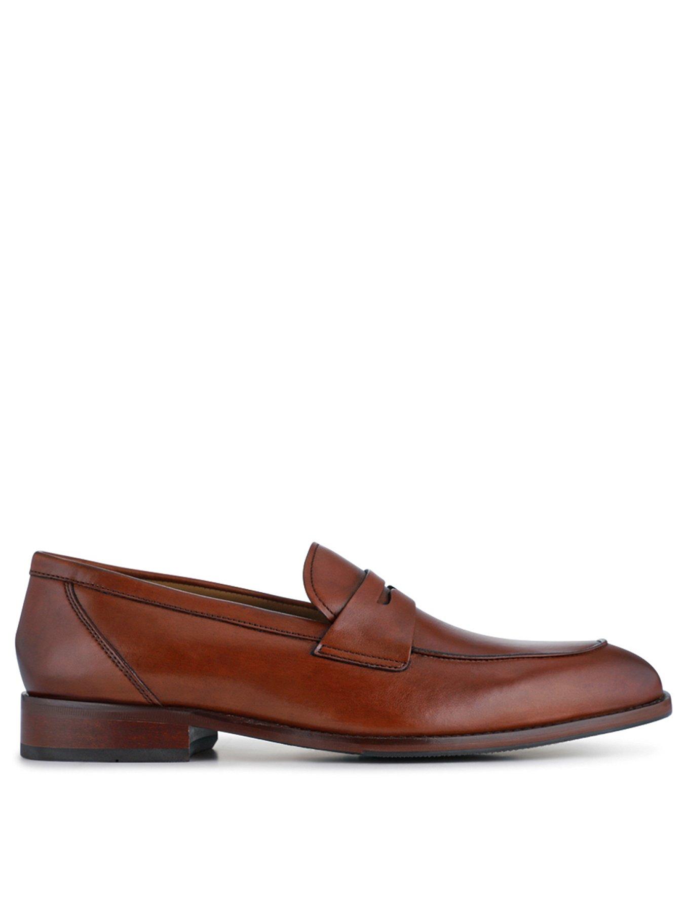 Jones Bootmaker Jones Bootmaker Russell Formal Slip On Shoes - Chestnut