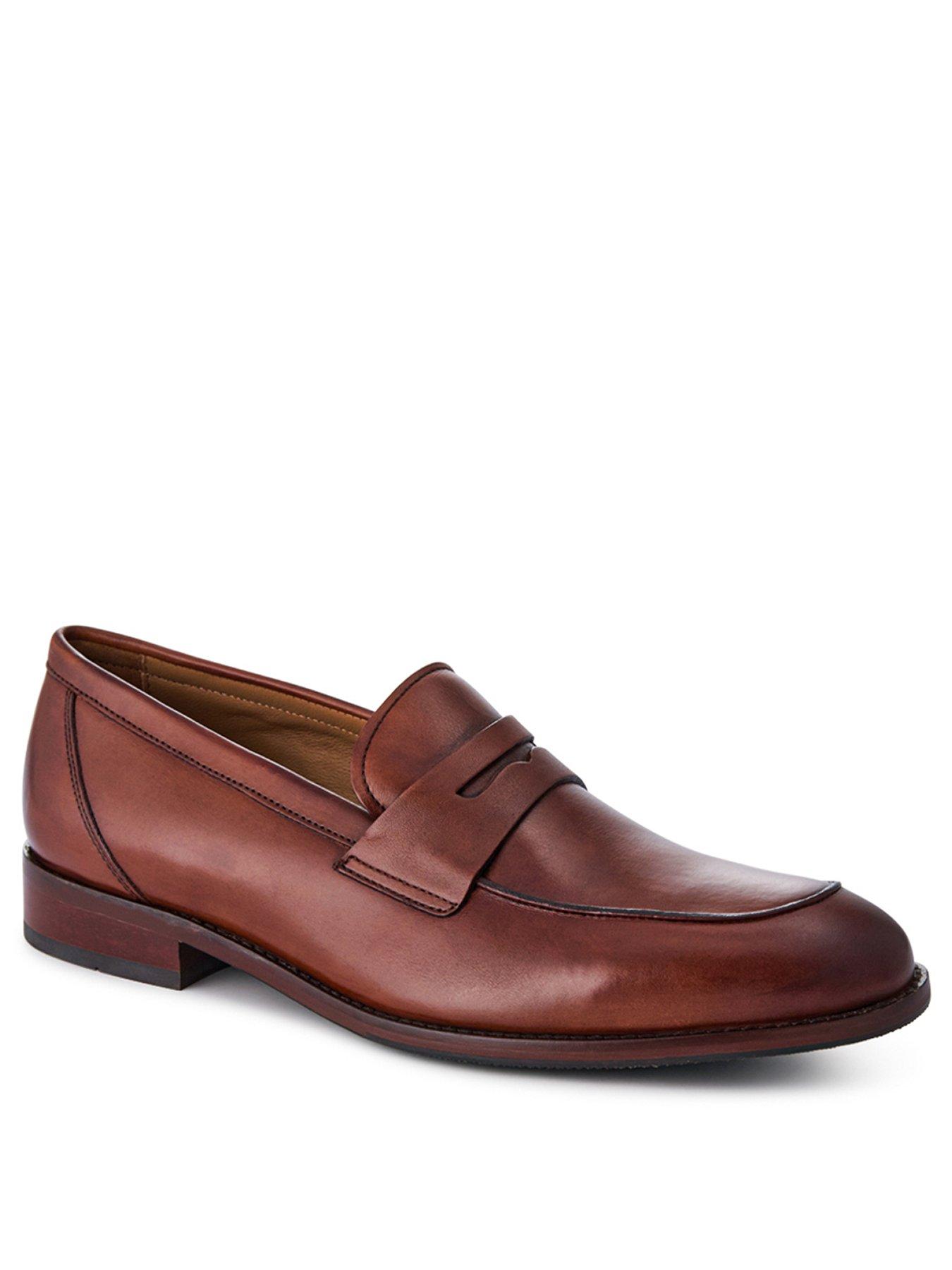 Image 2 of 5 of Jones Bootmaker Jones Bootmaker Russell Formal Slip On Shoes - Chestnut