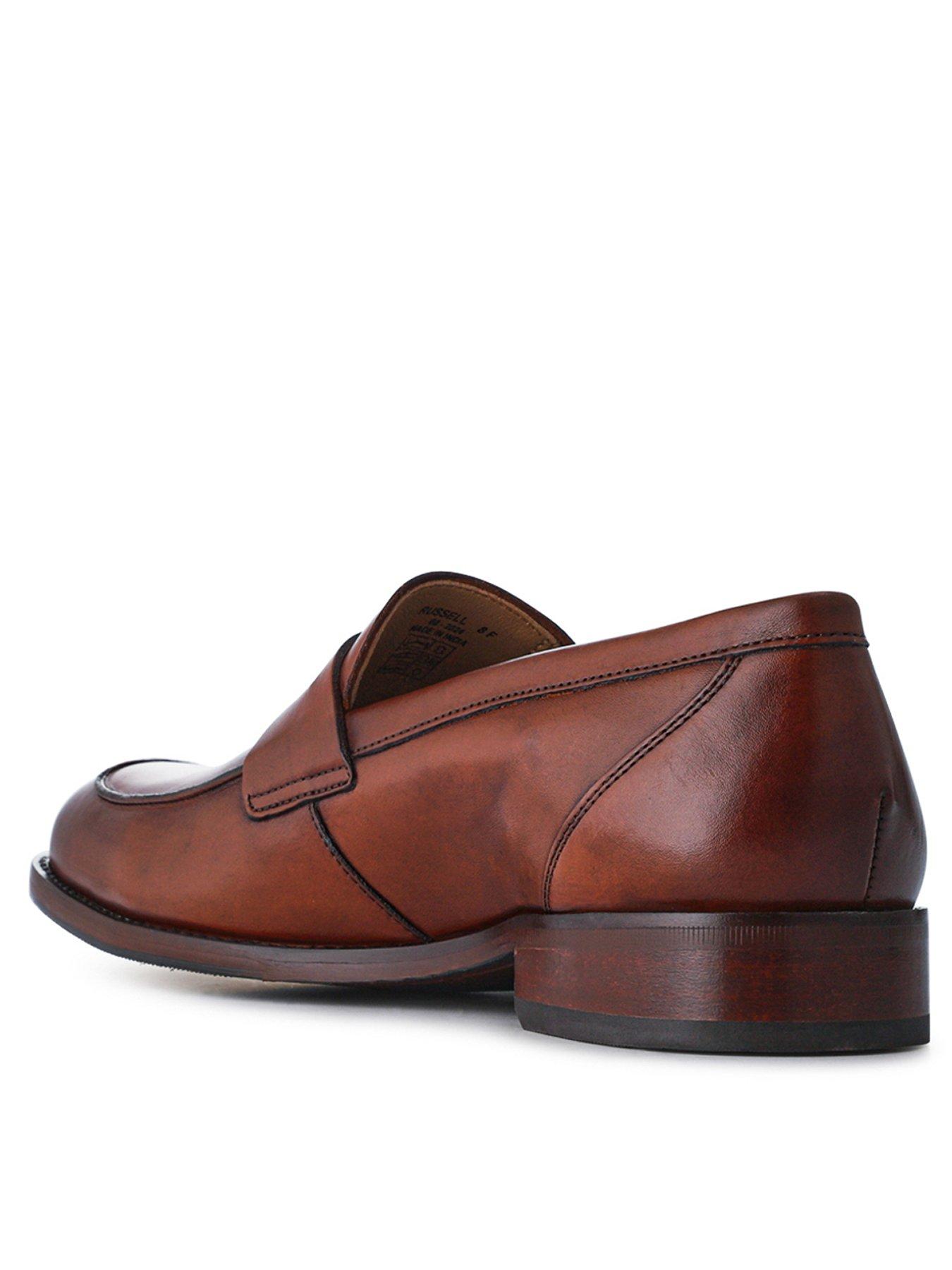 Image 3 of 5 of Jones Bootmaker Jones Bootmaker Russell Formal Slip On Shoes - Chestnut