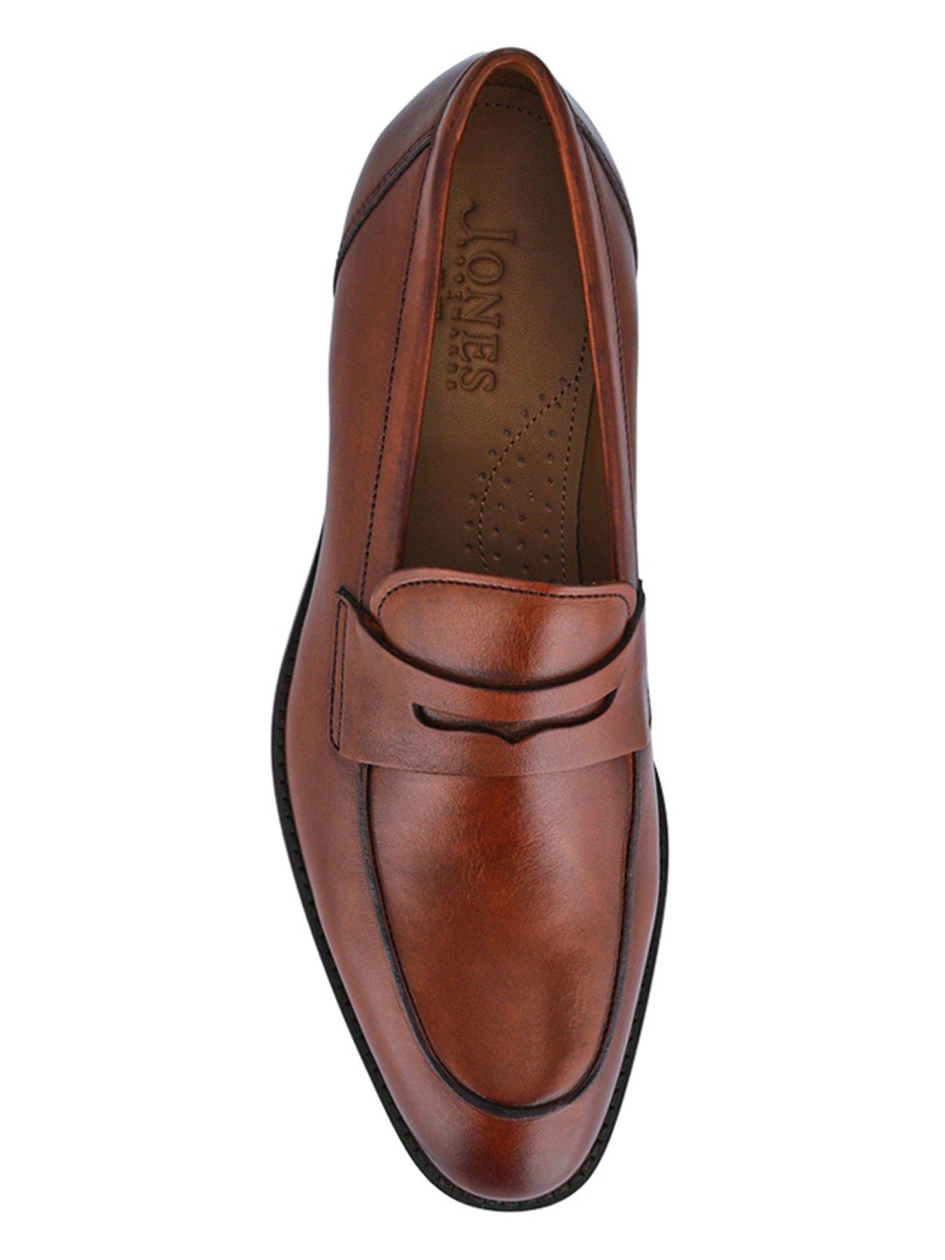 Image 4 of 5 of Jones Bootmaker Jones Bootmaker Russell Formal Slip On Shoes - Chestnut