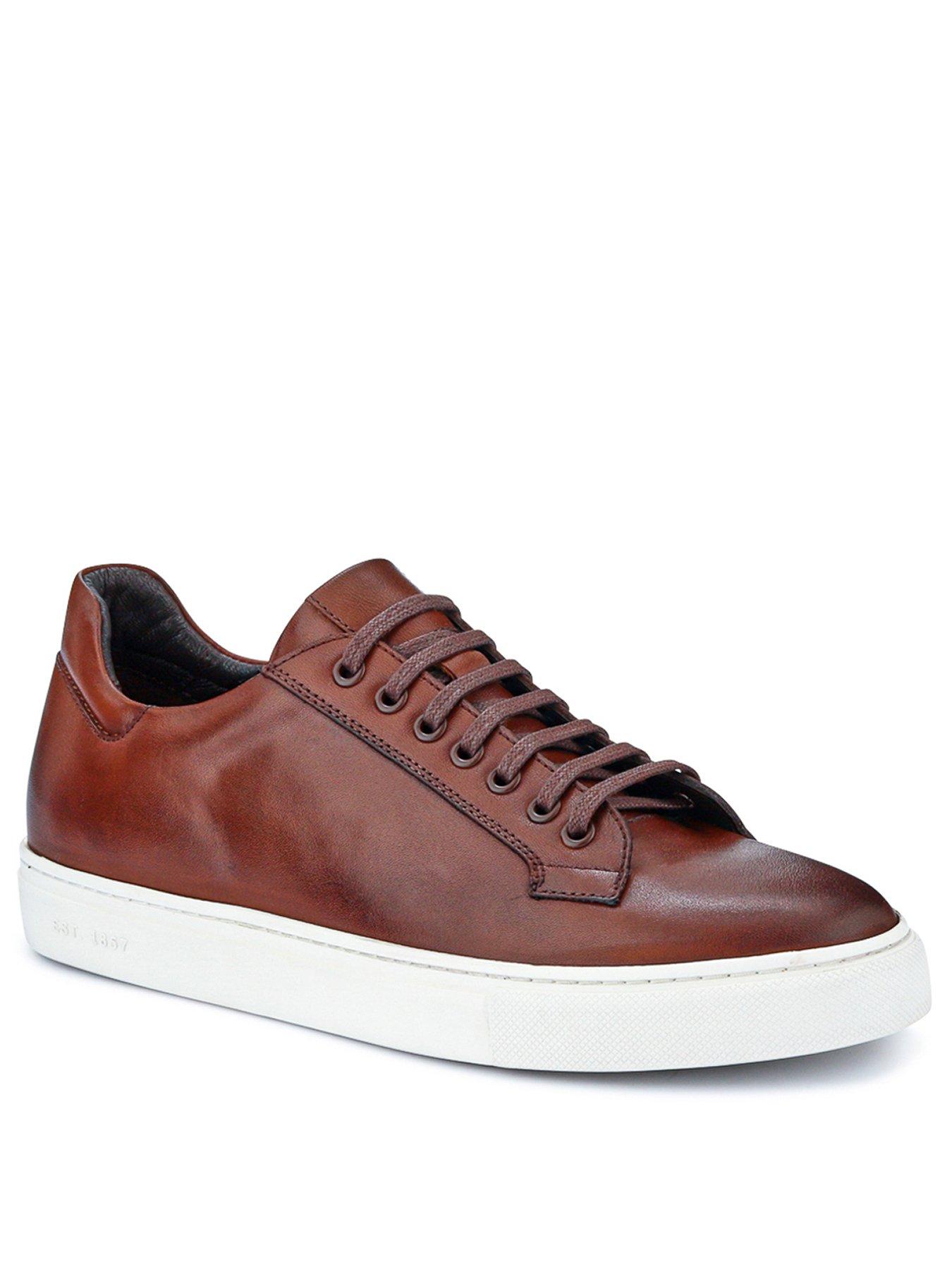 jones-bootmaker-simon-cupsole-trainer-cognac-leatherstillFront