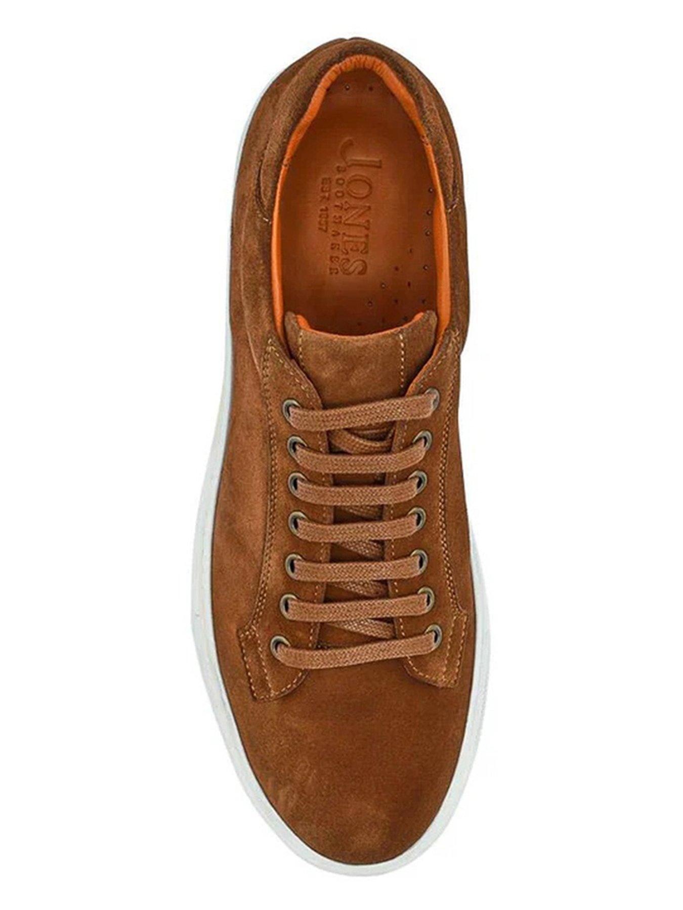 Image 4 of 5 of Jones Bootmaker Jones Bootmaker Simon Cupsole Trainer - Tan Suede