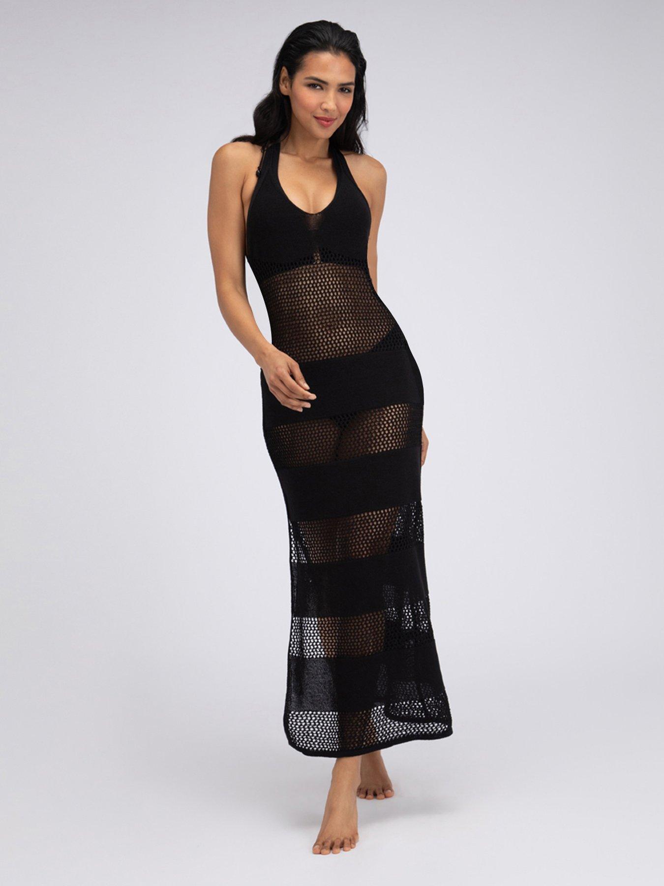 Boux Avenue Knitted Beach Dress - Black