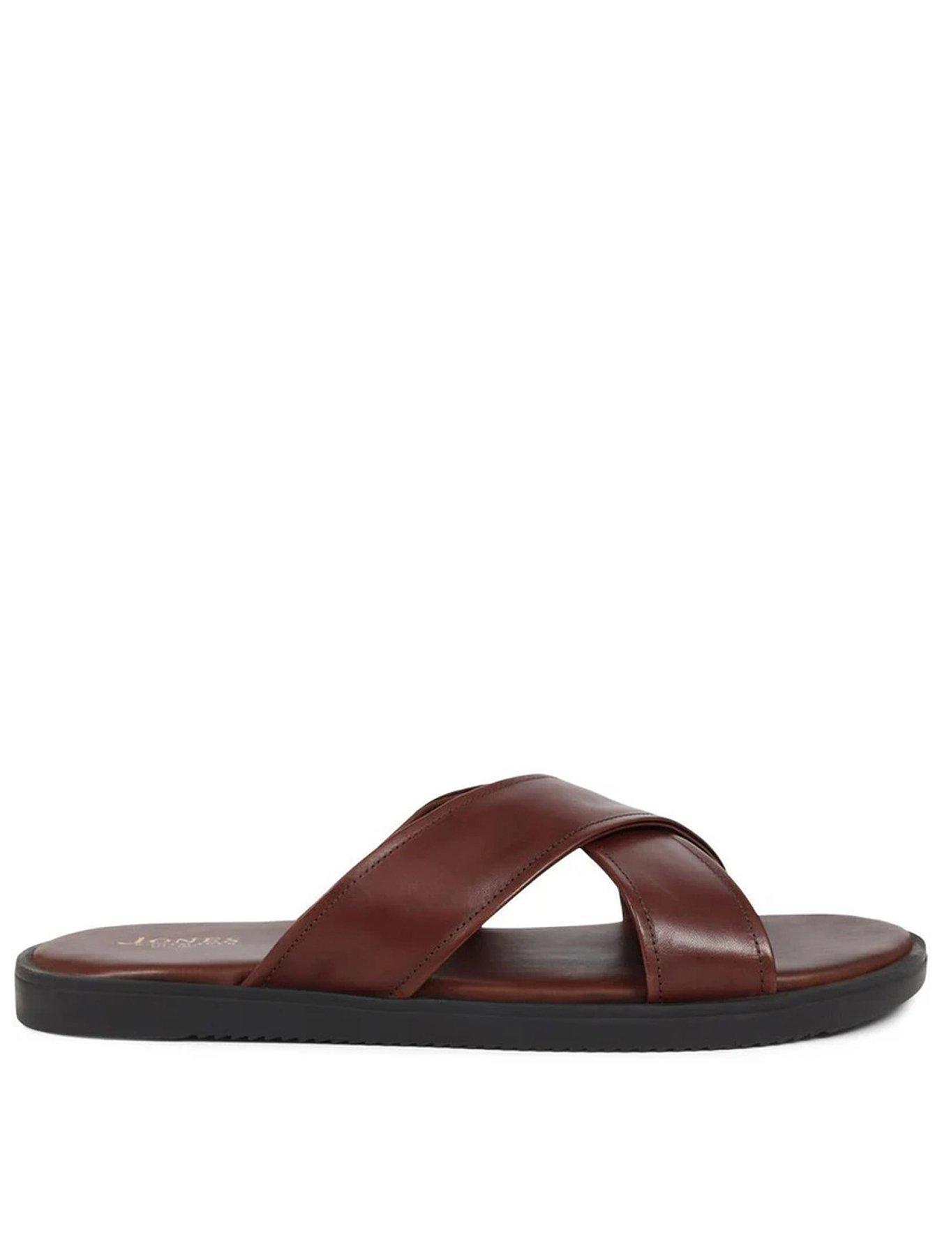 Jones Bootmaker Jones Bootmaker Whitehaven Mule Sandals - Dark Brown