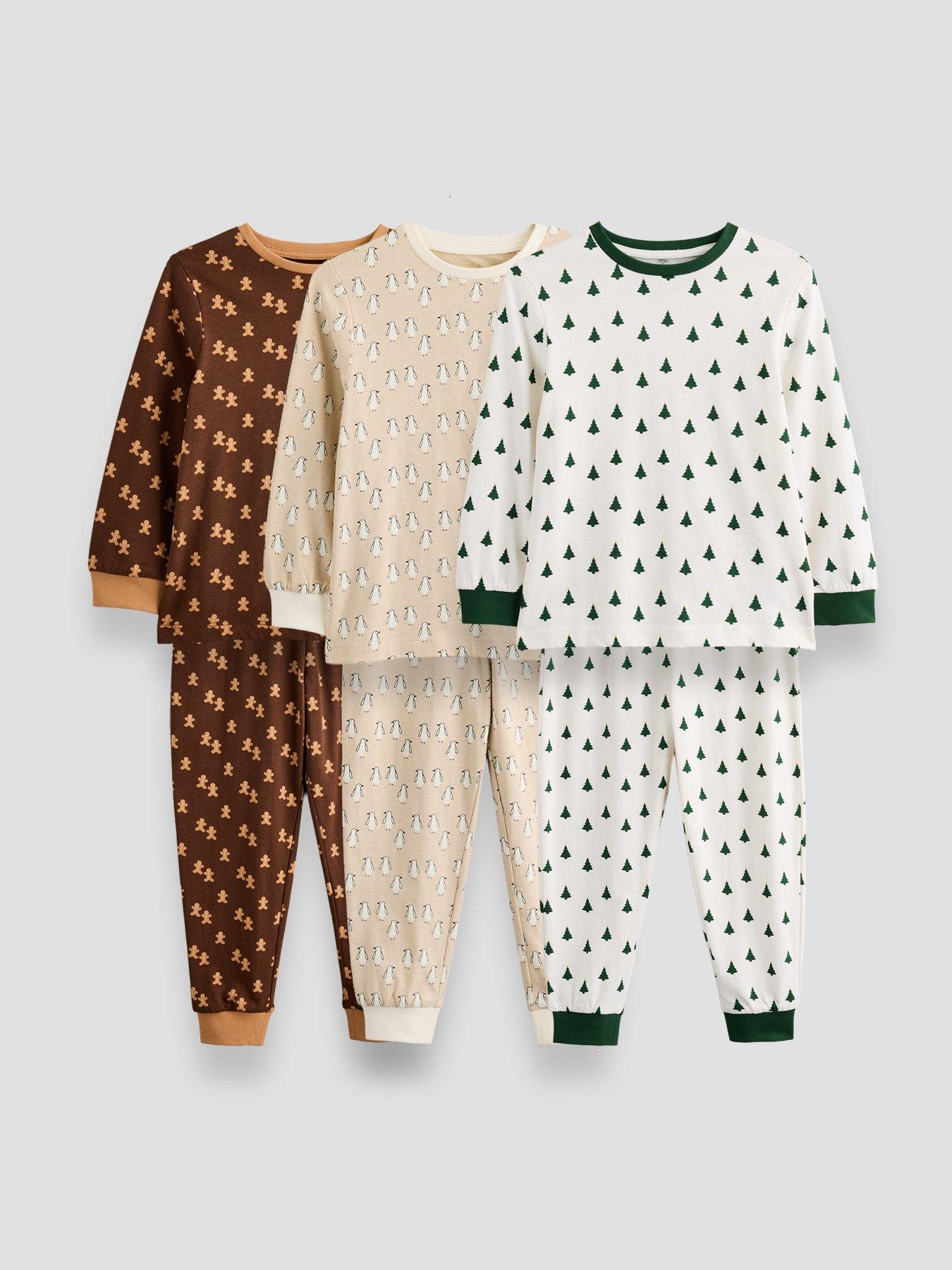 Image 1 of 5 of The Very Collection Boys Christmas 3 Pack Cotton Pyjamas - Multi