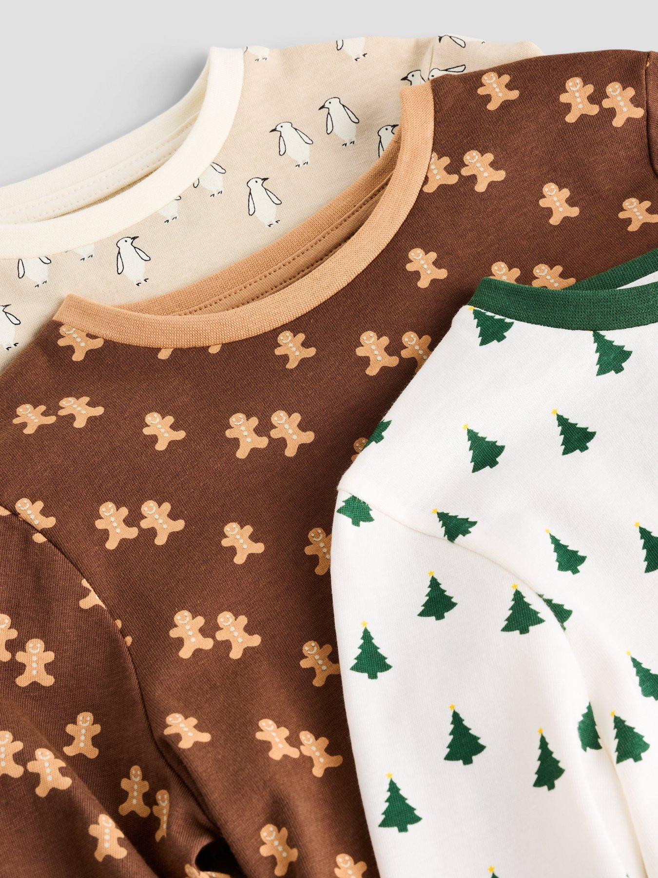 Image 4 of 5 of The Very Collection Boys Christmas 3 Pack Cotton Pyjamas - Multi