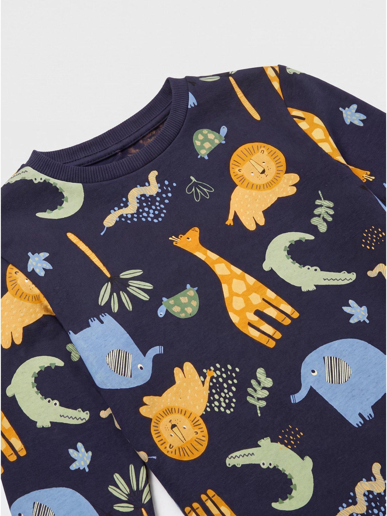 Image 3 of 3 of The Very Collection Boys Safari Print Pyjama (9months-7 Years)