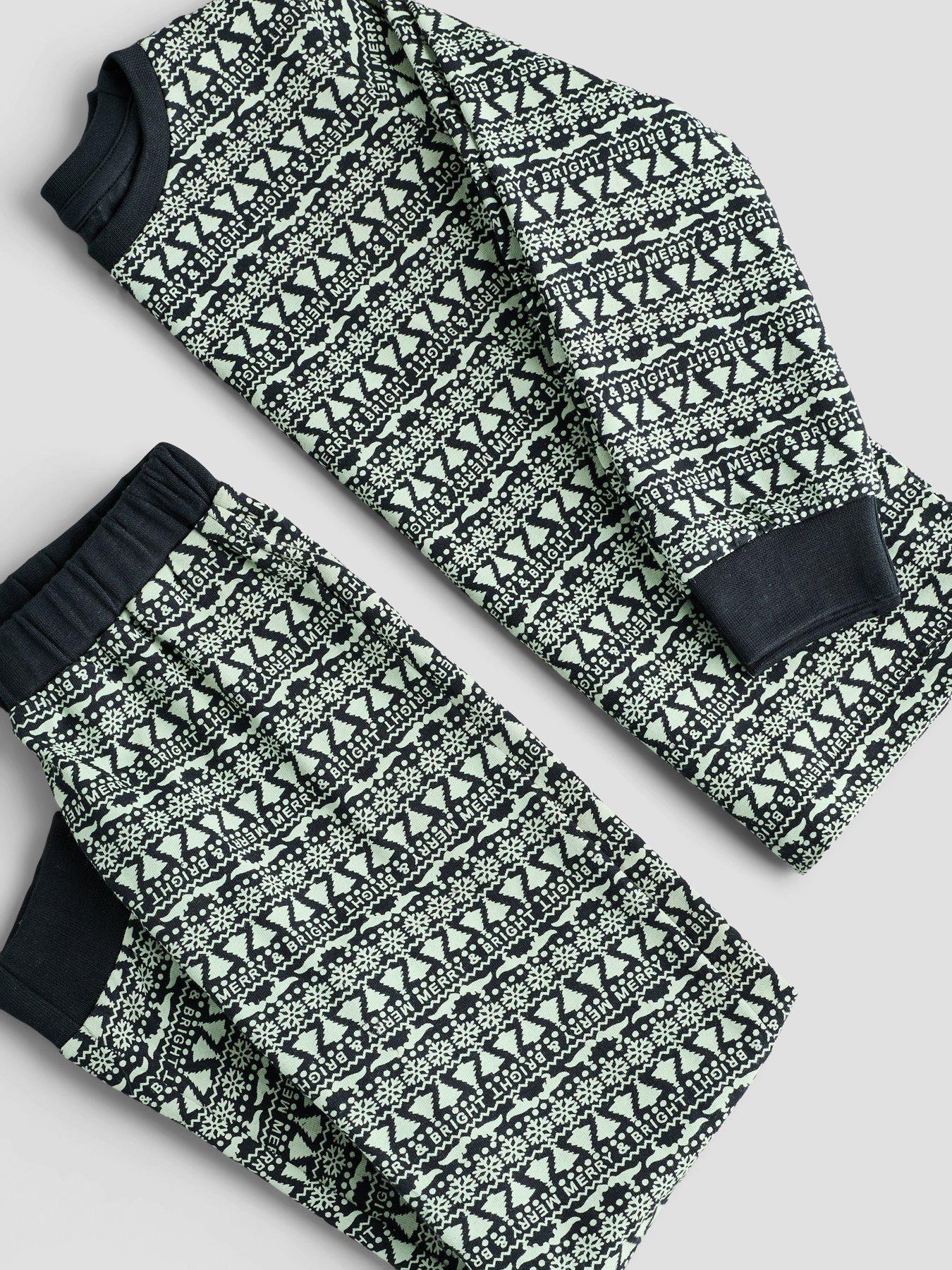 Image 3 of 6 of The Very Collection Boys Christmas Fairisle Pyjamas - Multi