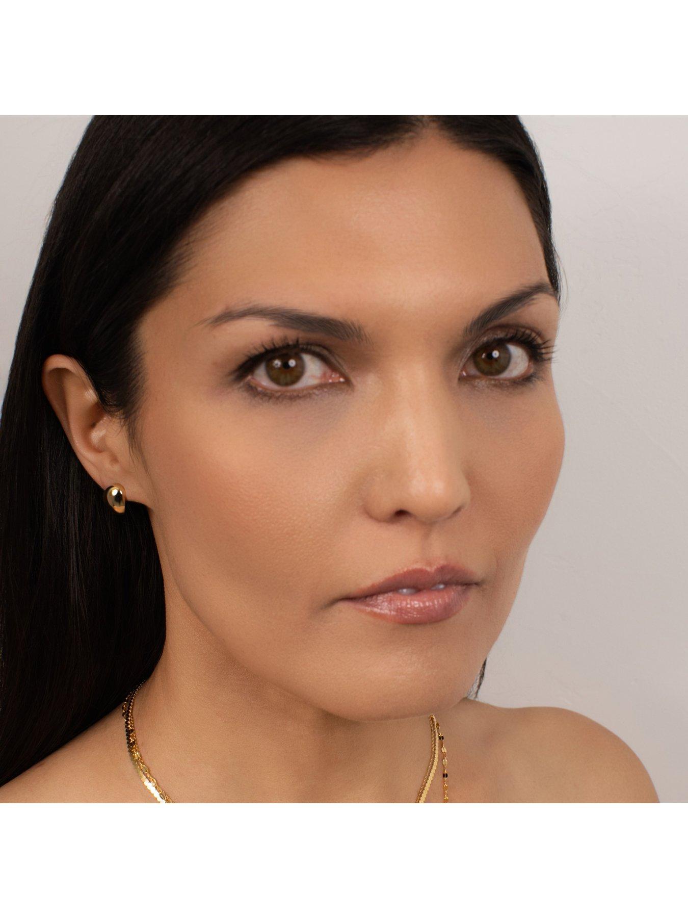 Image 3 of 6 of Kleora KLEORA ODYSSEY Modern Electrum Half Hoop Earrings