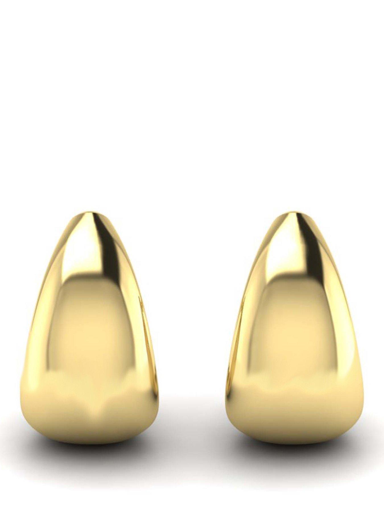 Kleora KLEORA ODYSSEY Modern Electrum Wide J-Hoop Earrings